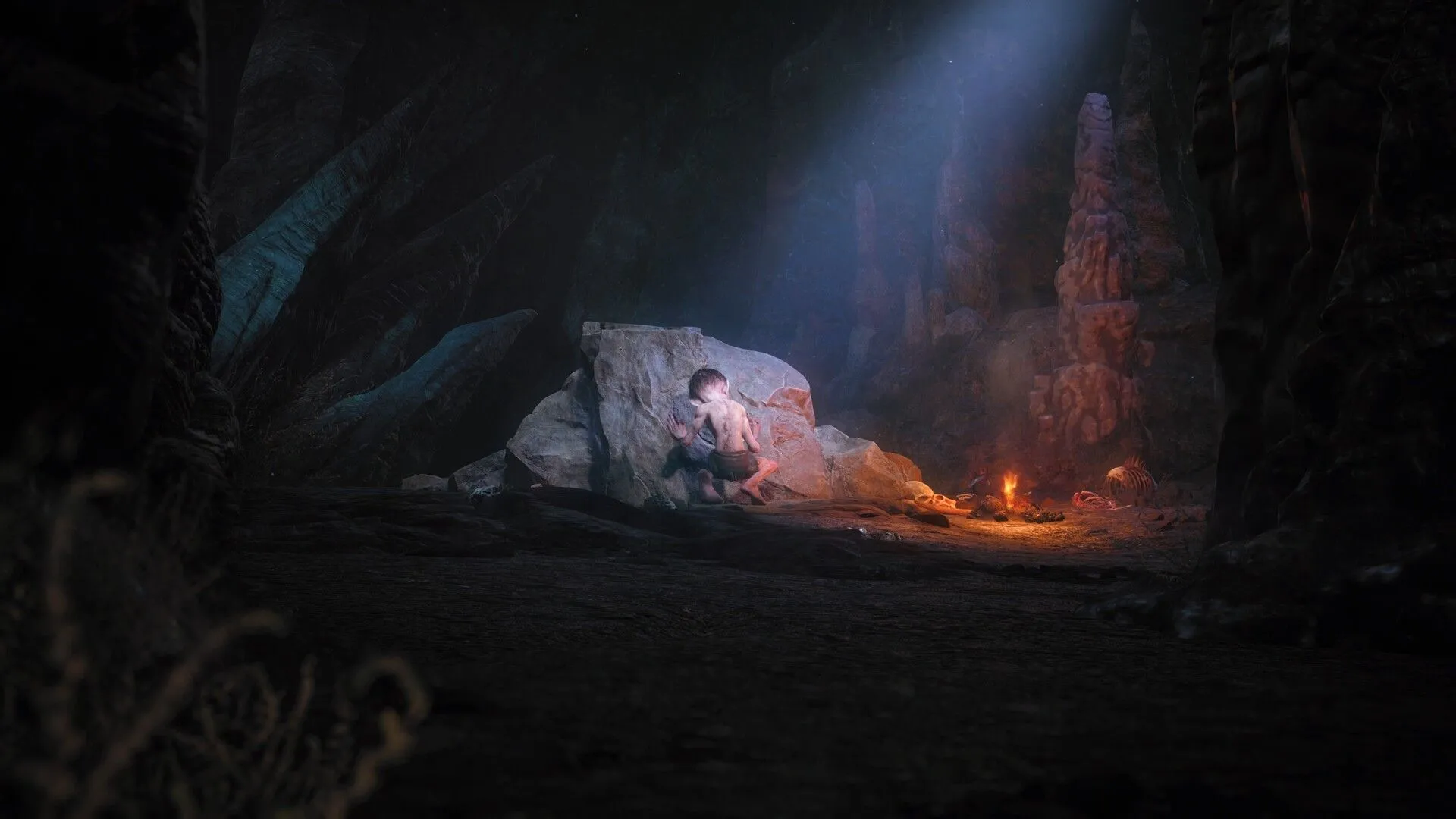 Ảnh chụp màn hình chính thức của Lord of the Rings: Gollum, một ví dụ điển hình cho game chuyển thể từ phim kém chất lượng.