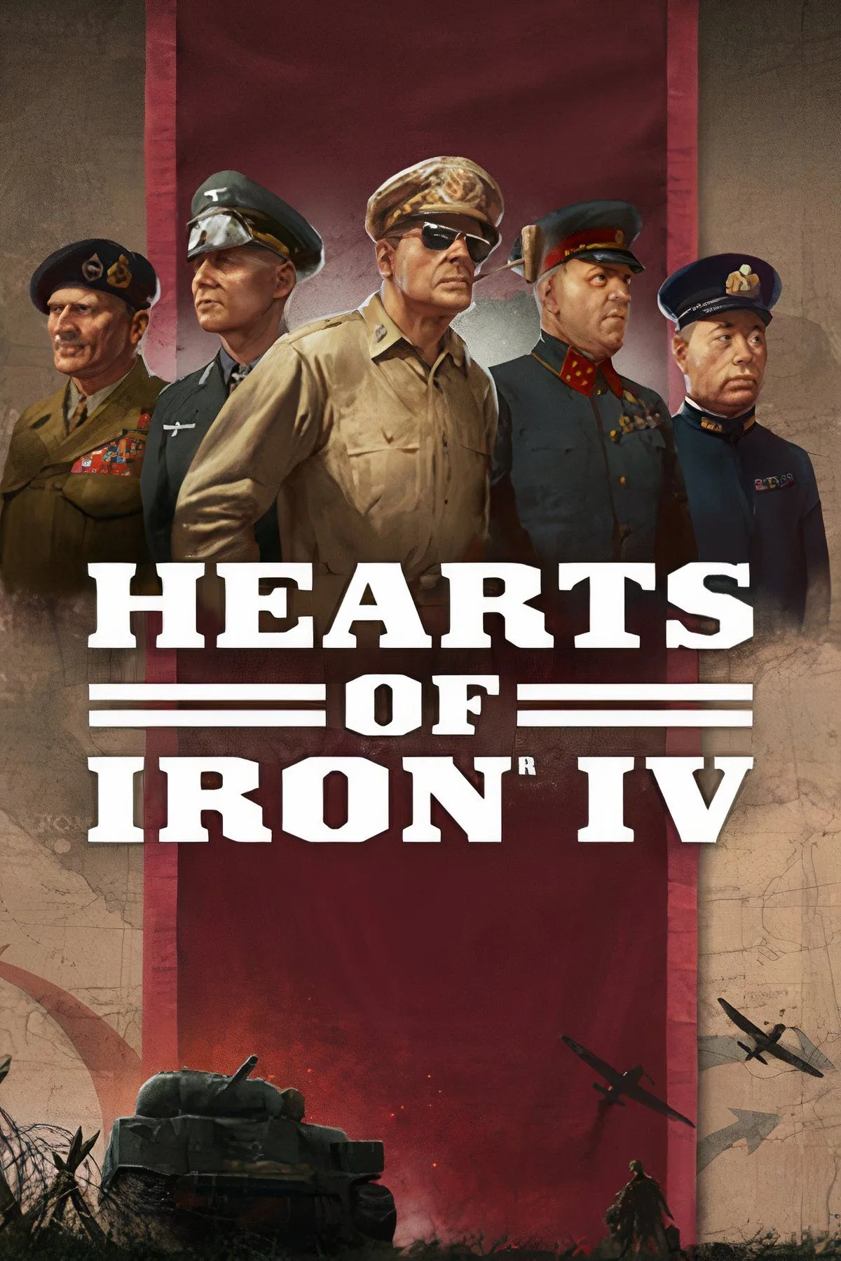 Bản đồ chiến lược với các đơn vị quân sự trong Hearts of Iron IV