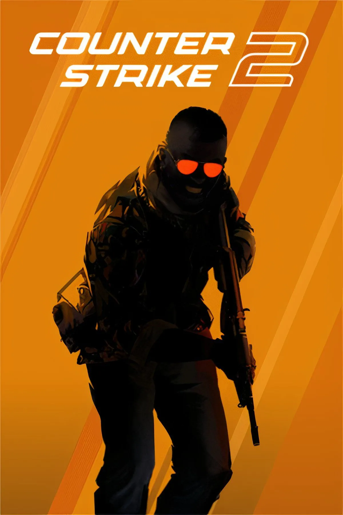 Biểu tượng Counter-Strike với súng và lính đặc nhiệm, cùng logo Counter-Strike 2