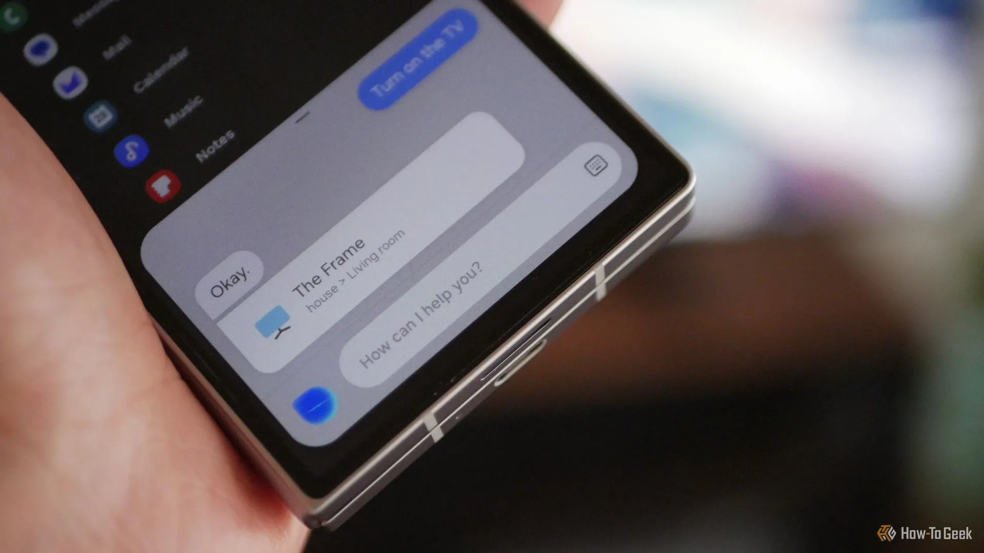 Bixby điều khiển bật tắt TV Samsung từ điện thoại Galaxy Z Fold 6 qua SmartThings