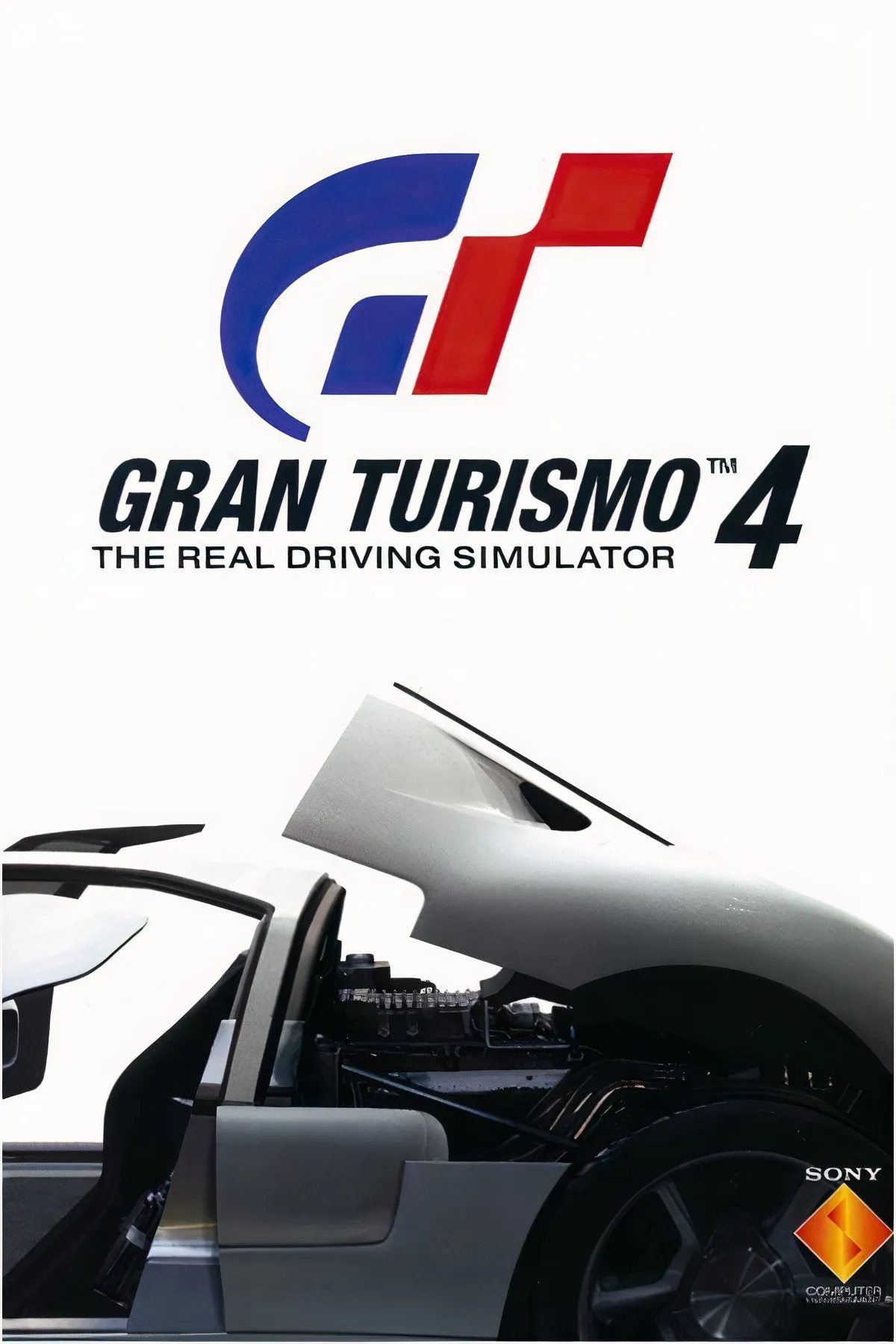 Đồ họa chi tiết của xe đua trên đường đua trong game mô phỏng Gran Turismo 4.