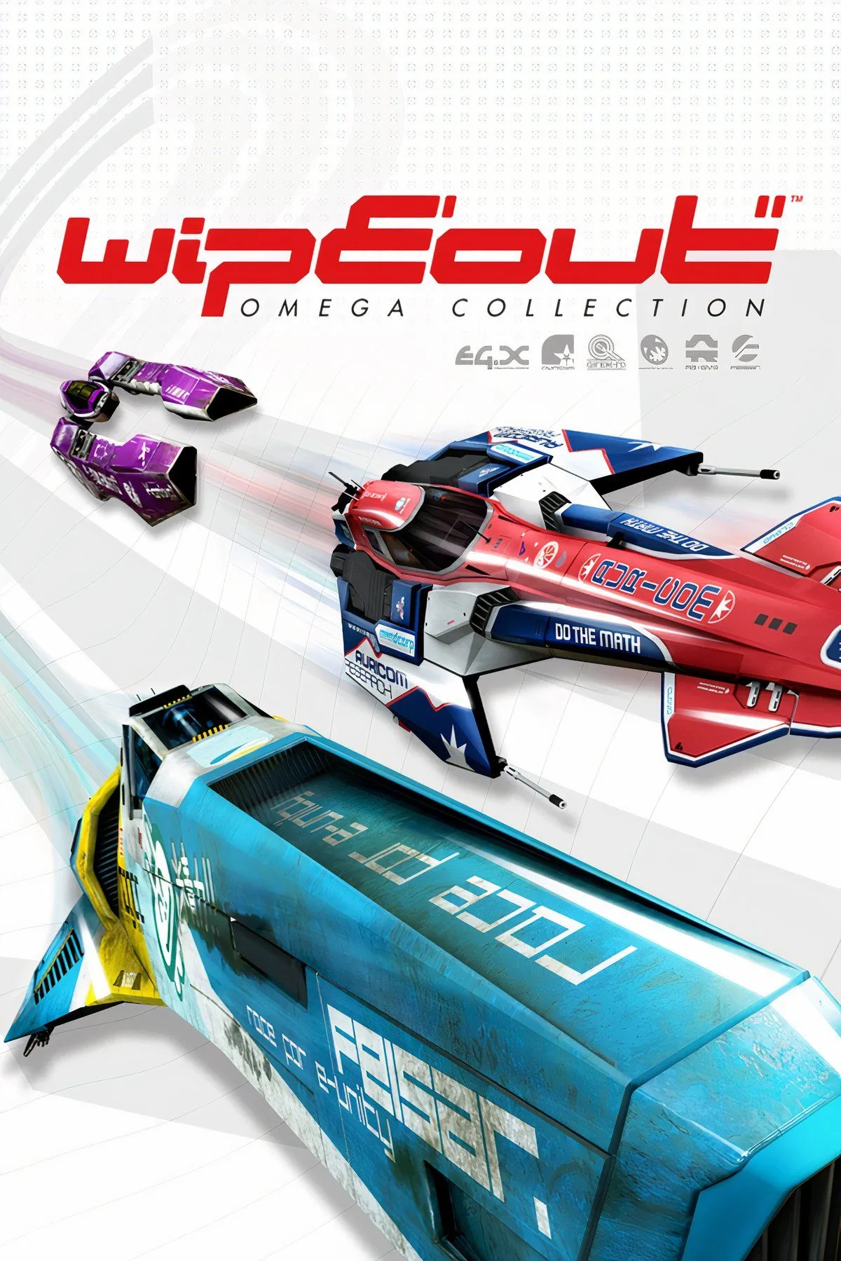 Đồ họa tương lai và xe đua chống trọng lực trong game Wipeout 2097.