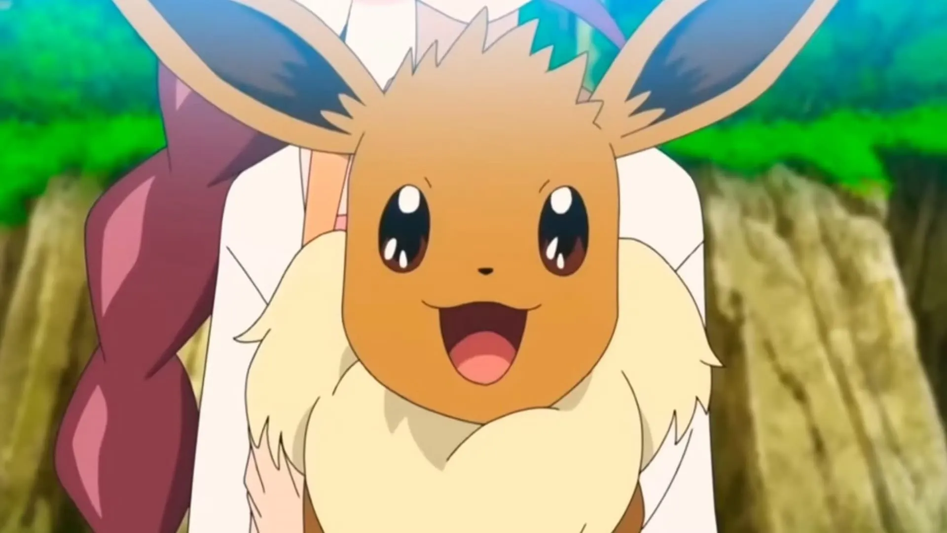Eevee xuất hiện trong anime Pokémon, được yêu thích với khả năng tiến hóa đa dạng và vẻ ngoài đáng yêu.