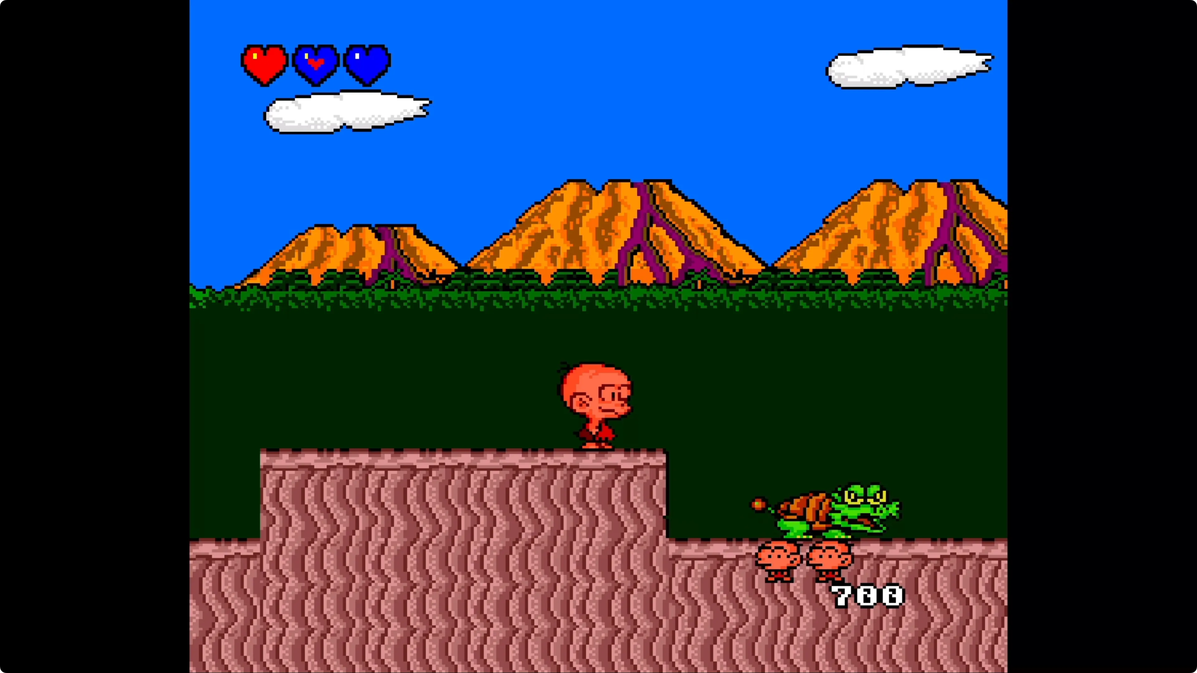 Game Bonk's Adventure (TurboGrafx16) đang chạy trên Apple TV, kiểm tra giả lập các hệ máy ít phổ biến