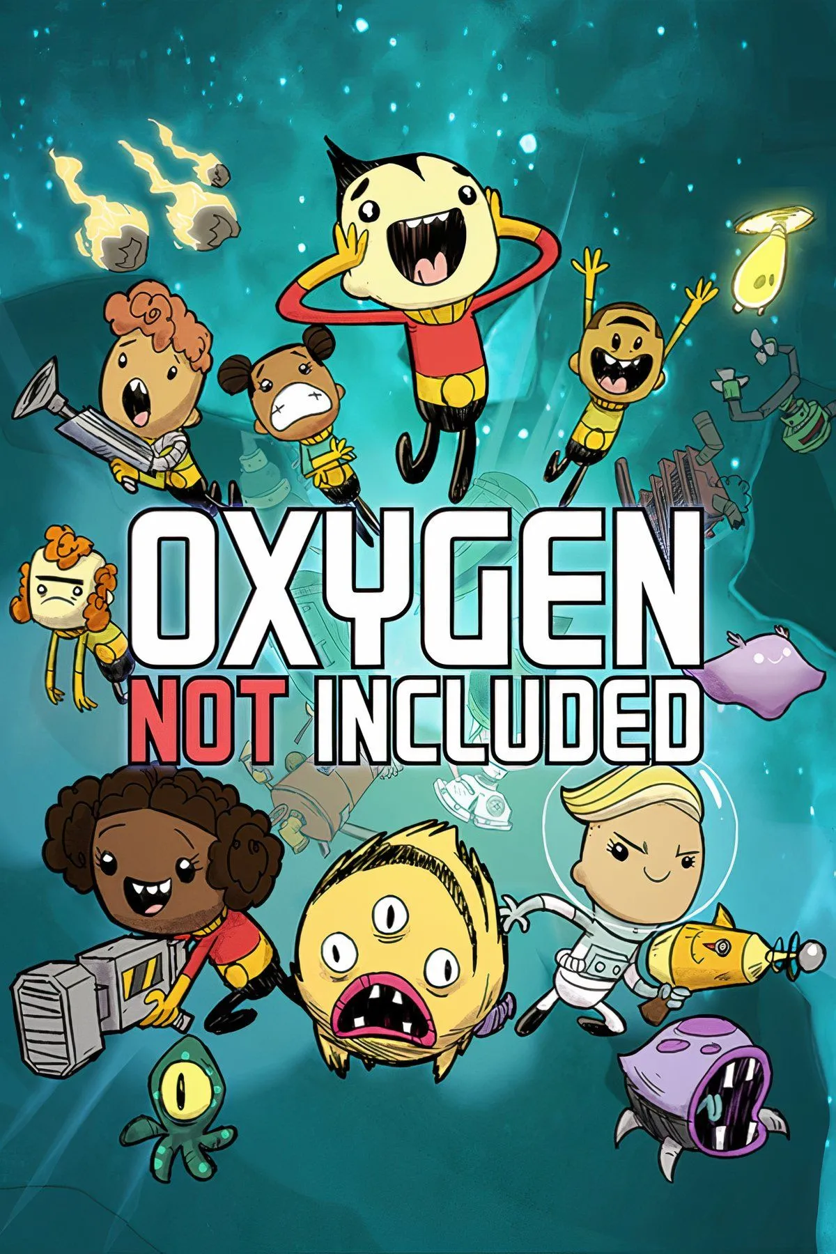 Giao diện quản lý thuộc địa với các hệ thống đường ống phức tạp trong Oxygen Not Included