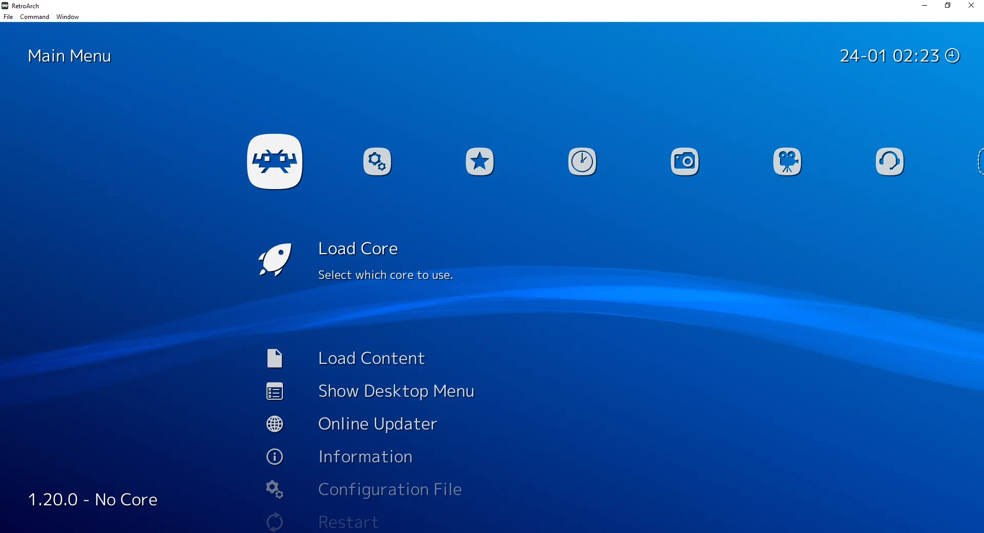 Giao diện XMB thân thiện và dễ sử dụng hơn trong RetroArch