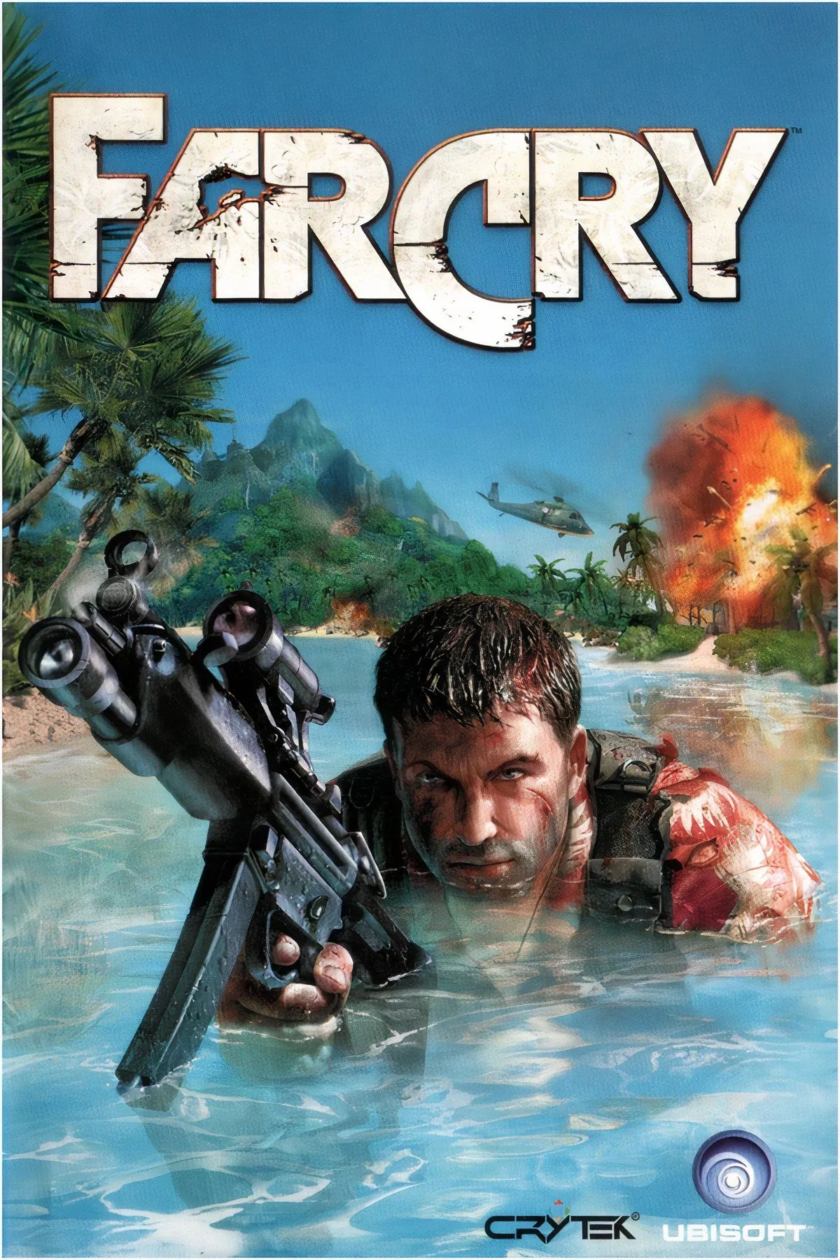 Jack Carver chạy trốn khỏi sinh vật đột biến trong Far Cry
