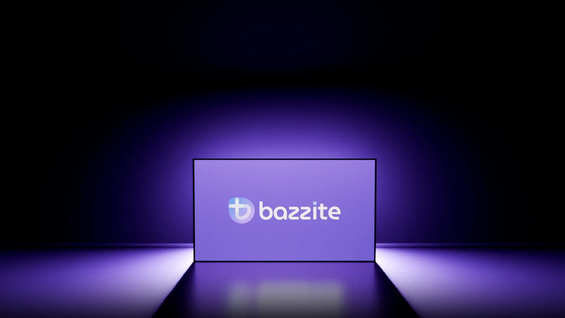 Logo Bazzite OS hiển thị trên màn hình máy tính.