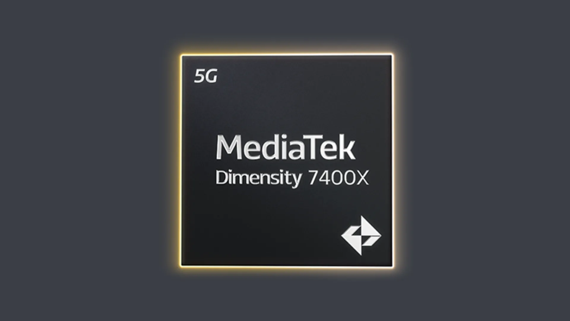Logo chip MediaTek Dimensity 7400X, bộ vi xử lý tầm trung trên Moto Razr 2025
