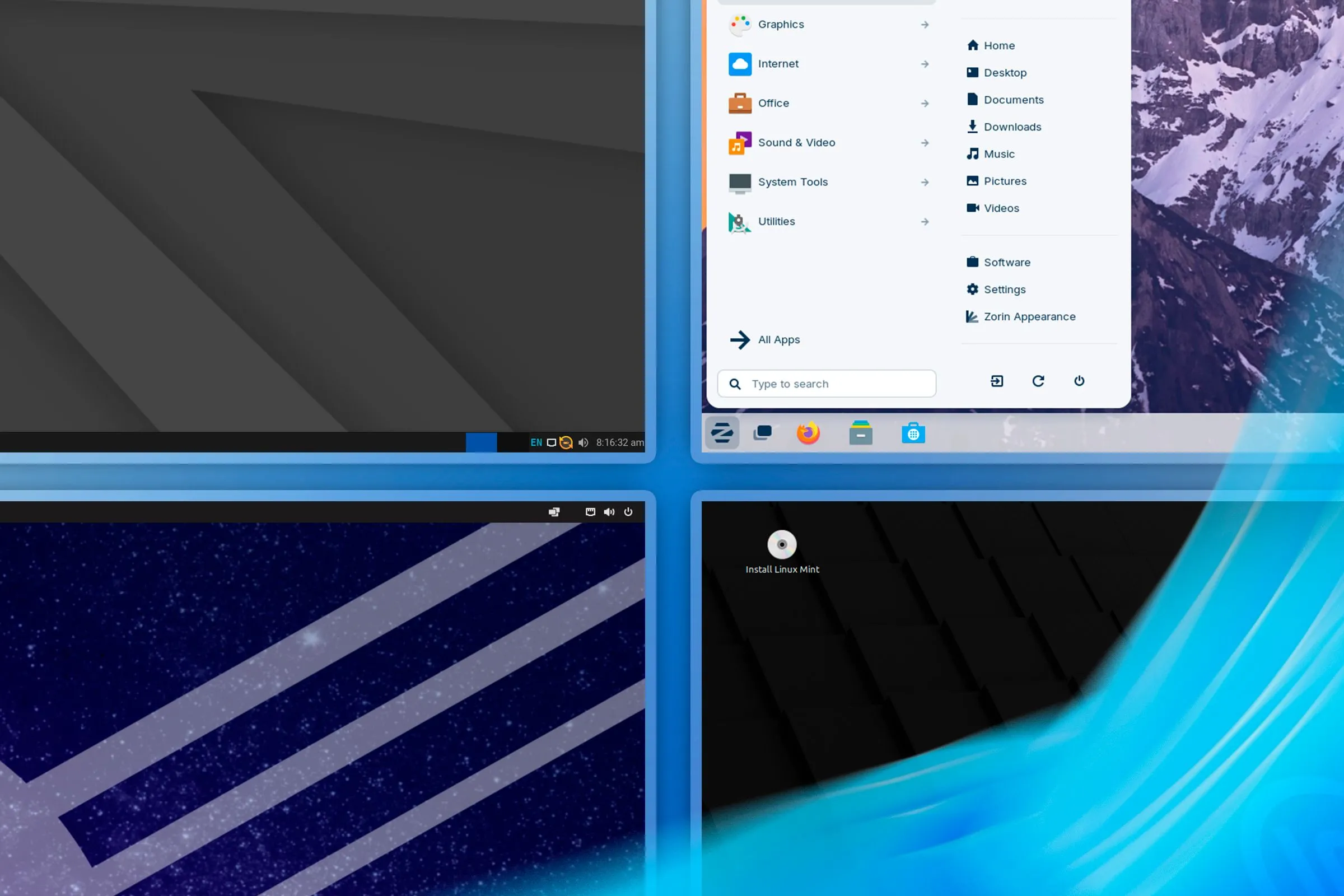 Một số bản phân phối Linux trông giống Windows.