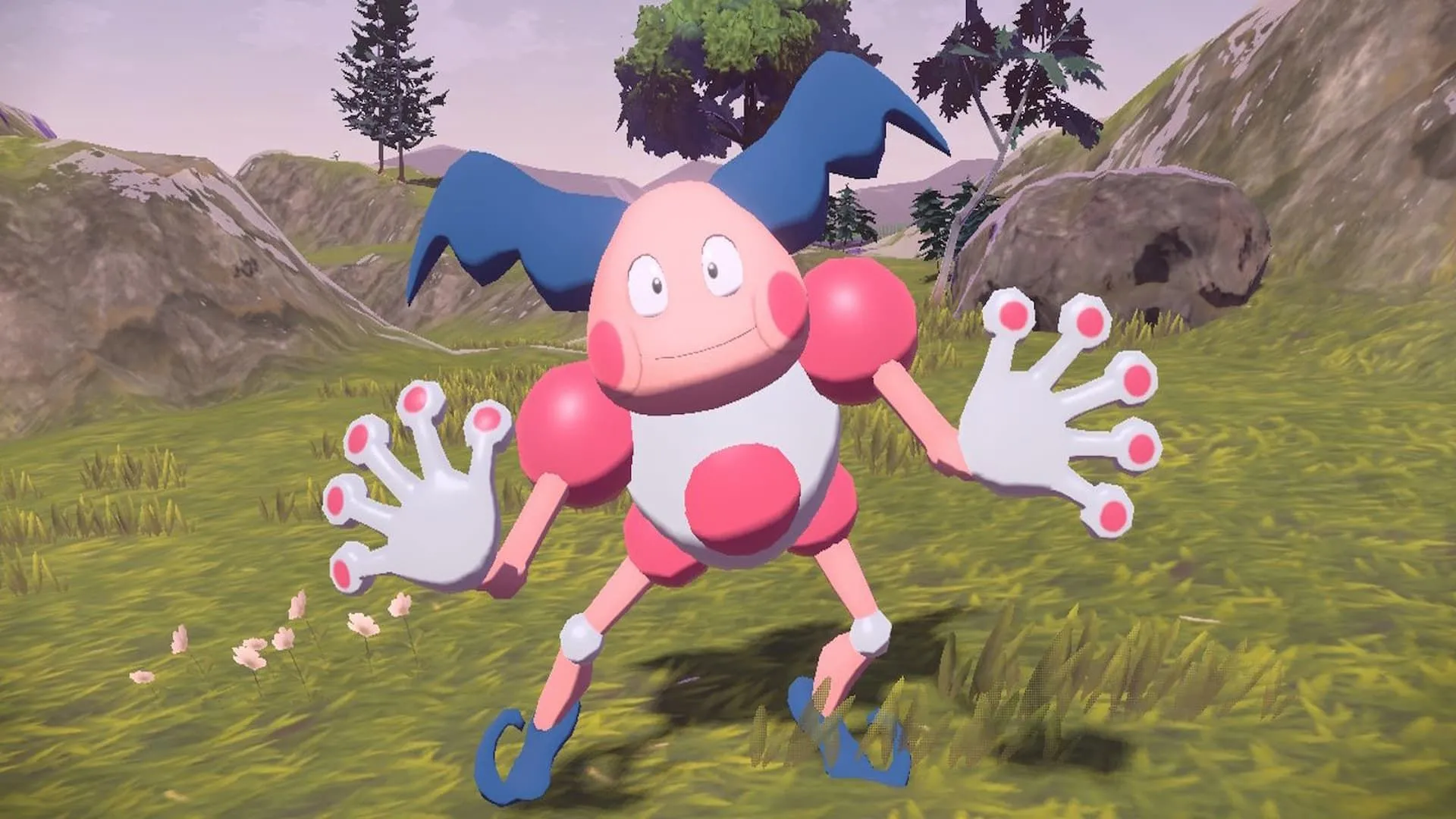 Mr. Mime trong tựa game Pokémon Legends: Arceus, được biết đến với khả năng giúp việc nhà.