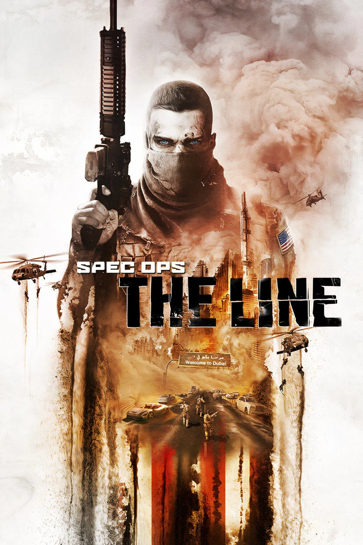 Nhân vật trong Spec Ops The Line đi qua thành phố Dubai bị bão cát phá hủy