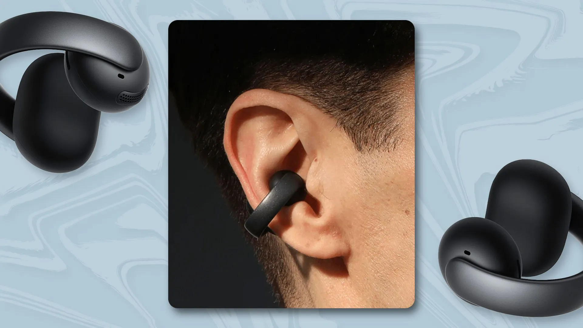 Tai nghe không dây Anker Soundcore AeroClip với thiết kế mở, đeo vành tai