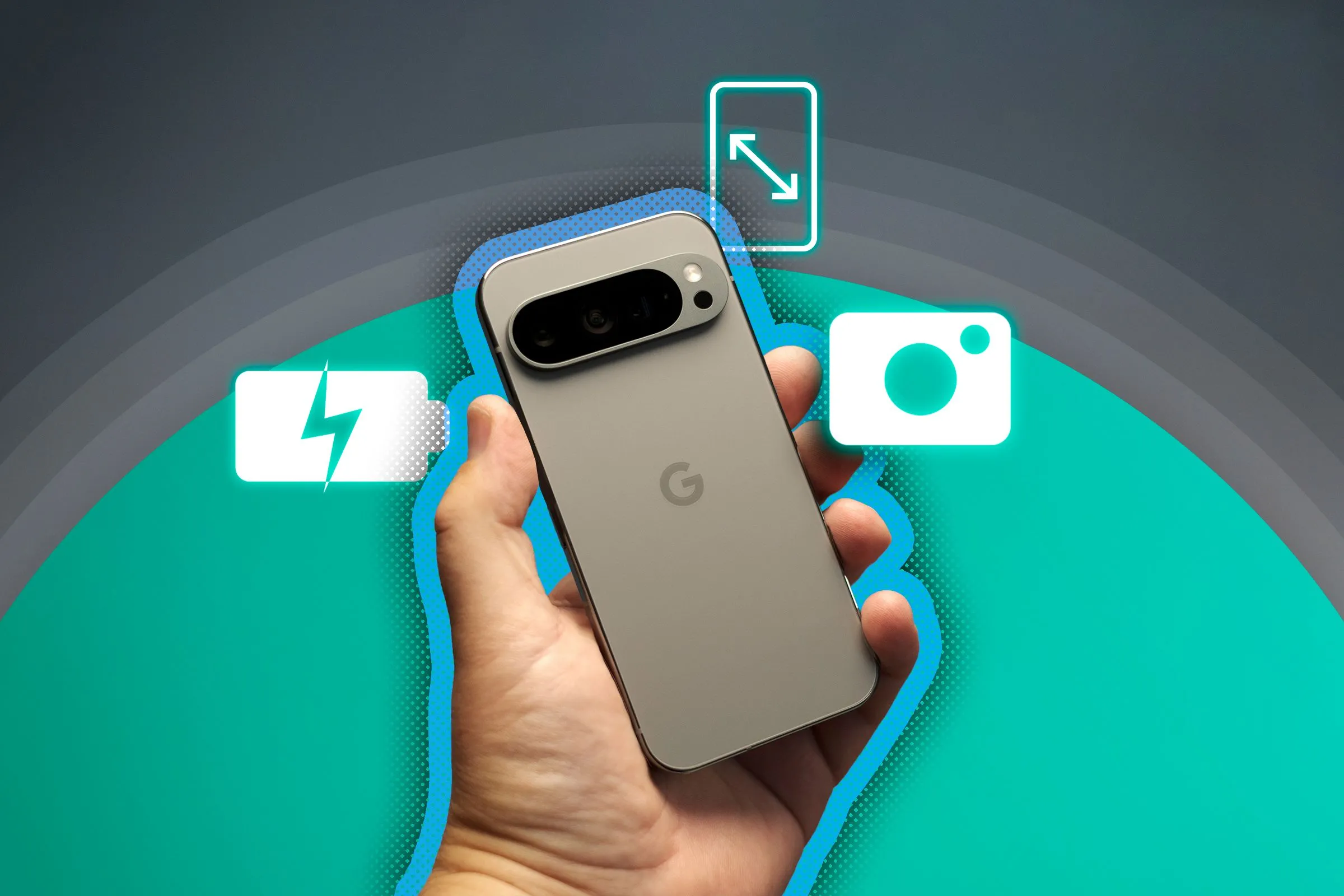 Thiết kế Google Pixel 9 Pro với dung lượng pin 4.700 mAh, hỗ trợ sạc nhanh và kéo dài thời gian sử dụng