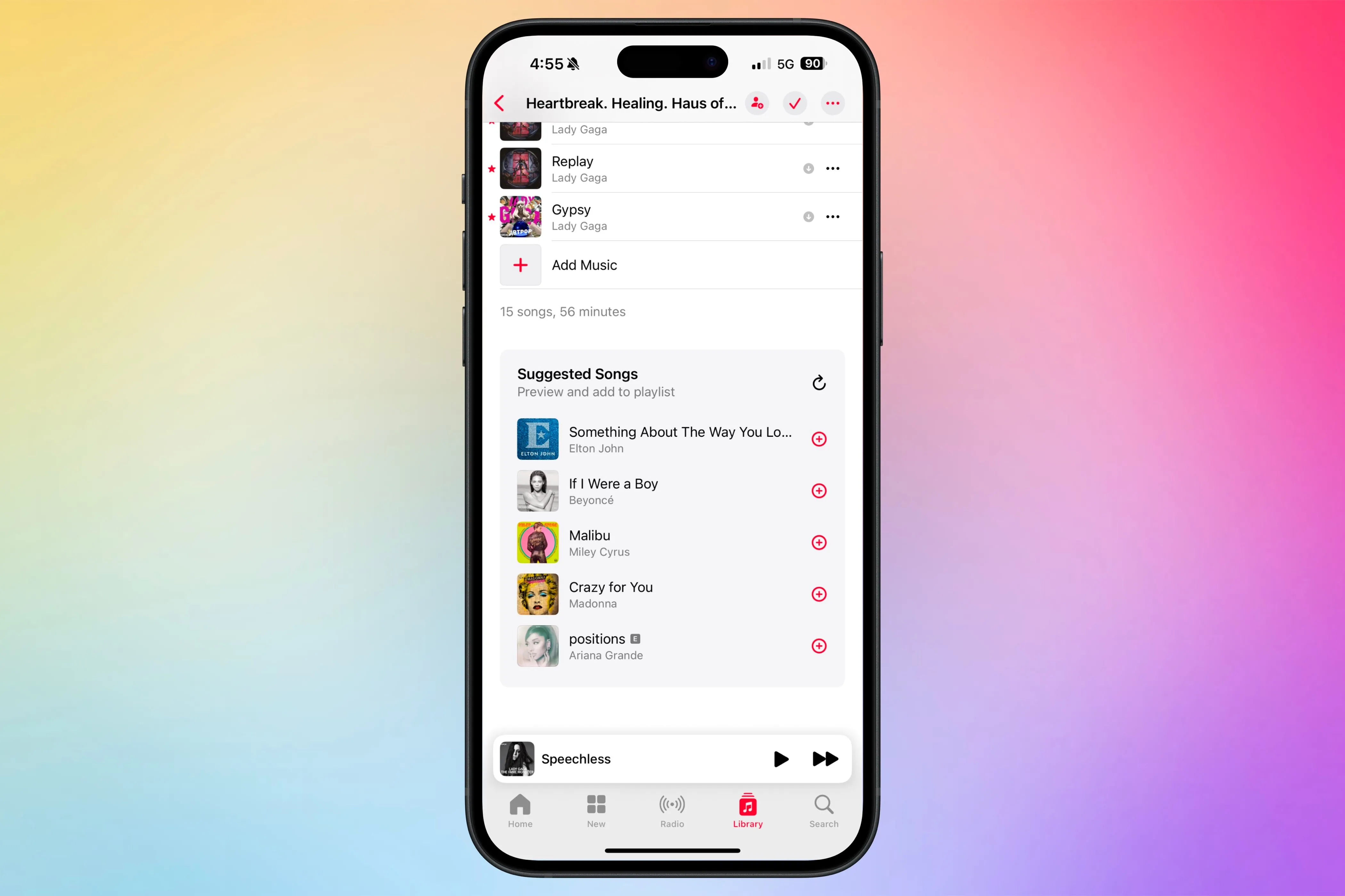 Tính năng &quot;Bài hát được đề xuất&quot; tự động gợi ý nhạc trong Apple Music.