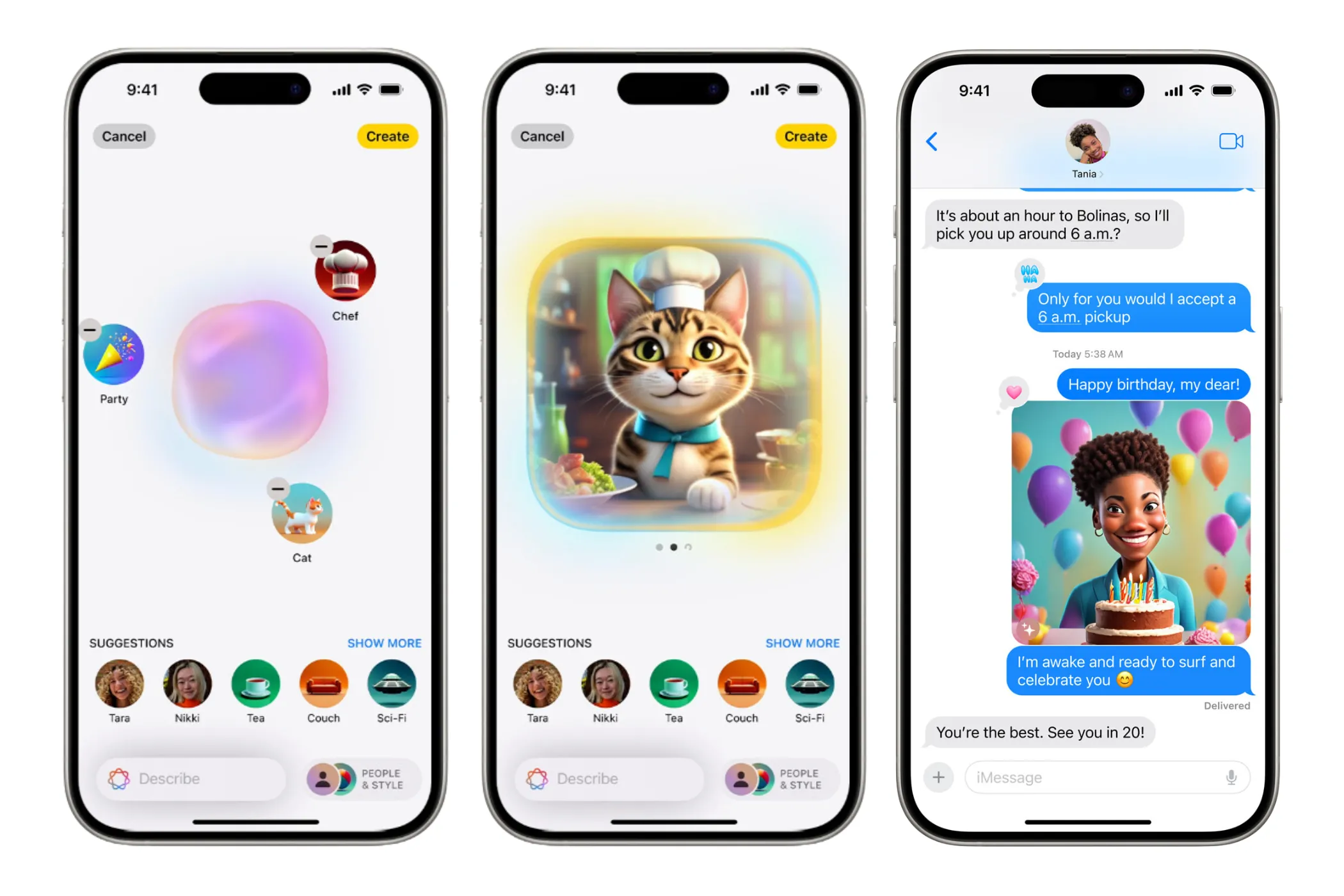 Tính năng Image Playground giúp tạo ảnh minh họa sống động trên iPhone.
