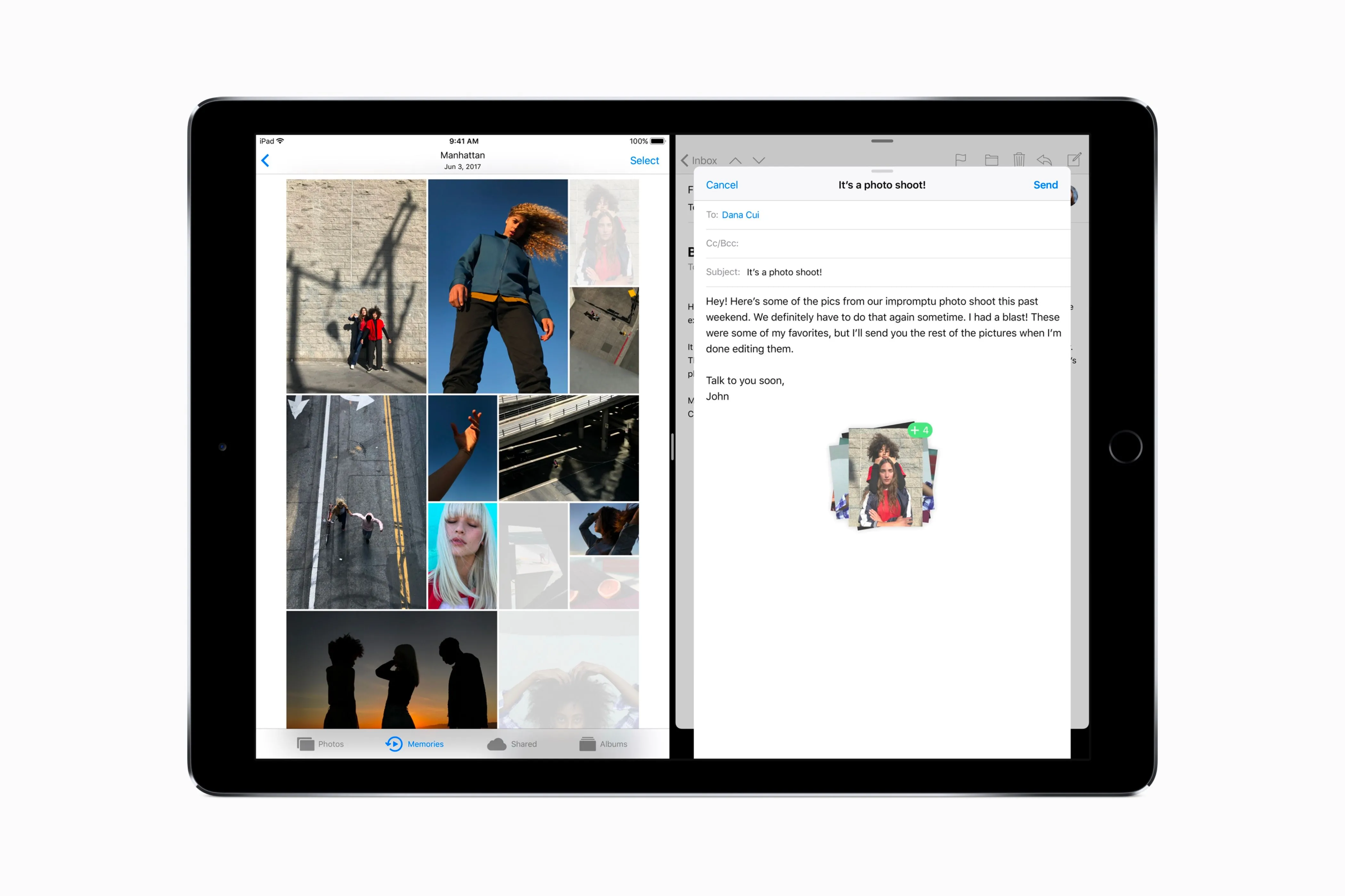 Tính năng kéo và thả nội dung giữa các ứng dụng trên iPad chạy iOS 11