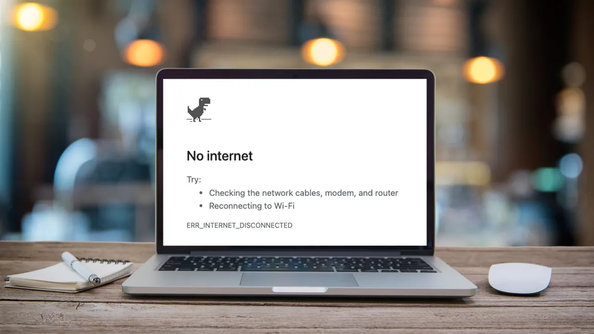 Trò chơi khủng long Google Chrome khi không có kết nối internet