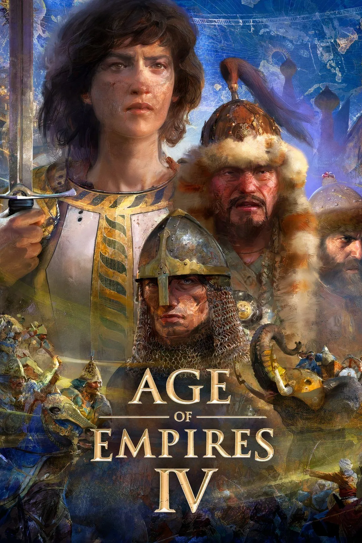 Ảnh tổng hợp của game Age of Empires 4, tựa game chiến thuật thời gian thực nổi bật trên nền tảng PC.