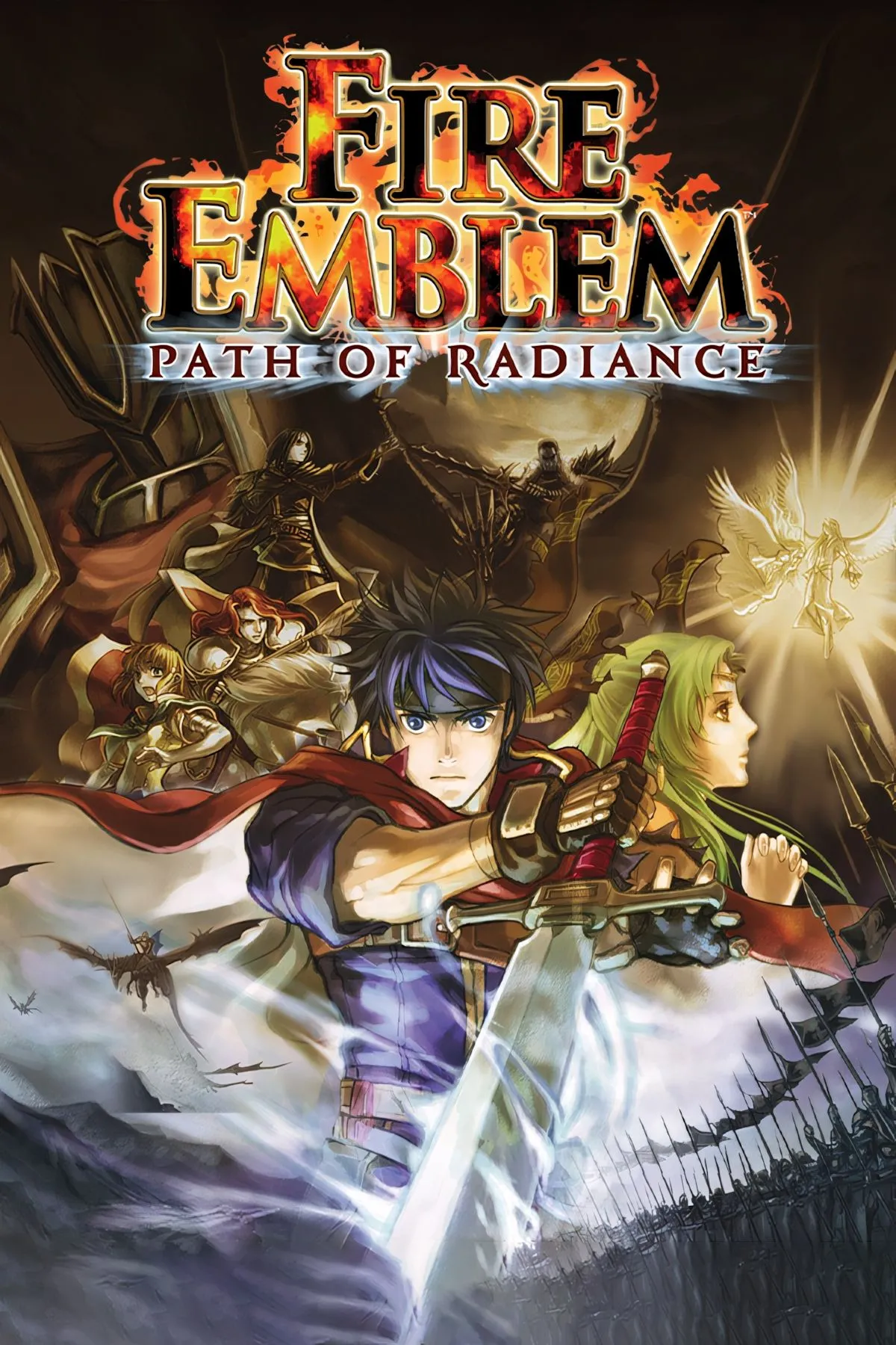 Bìa game Fire Emblem: Path of Radiance với nhân vật chính Ike