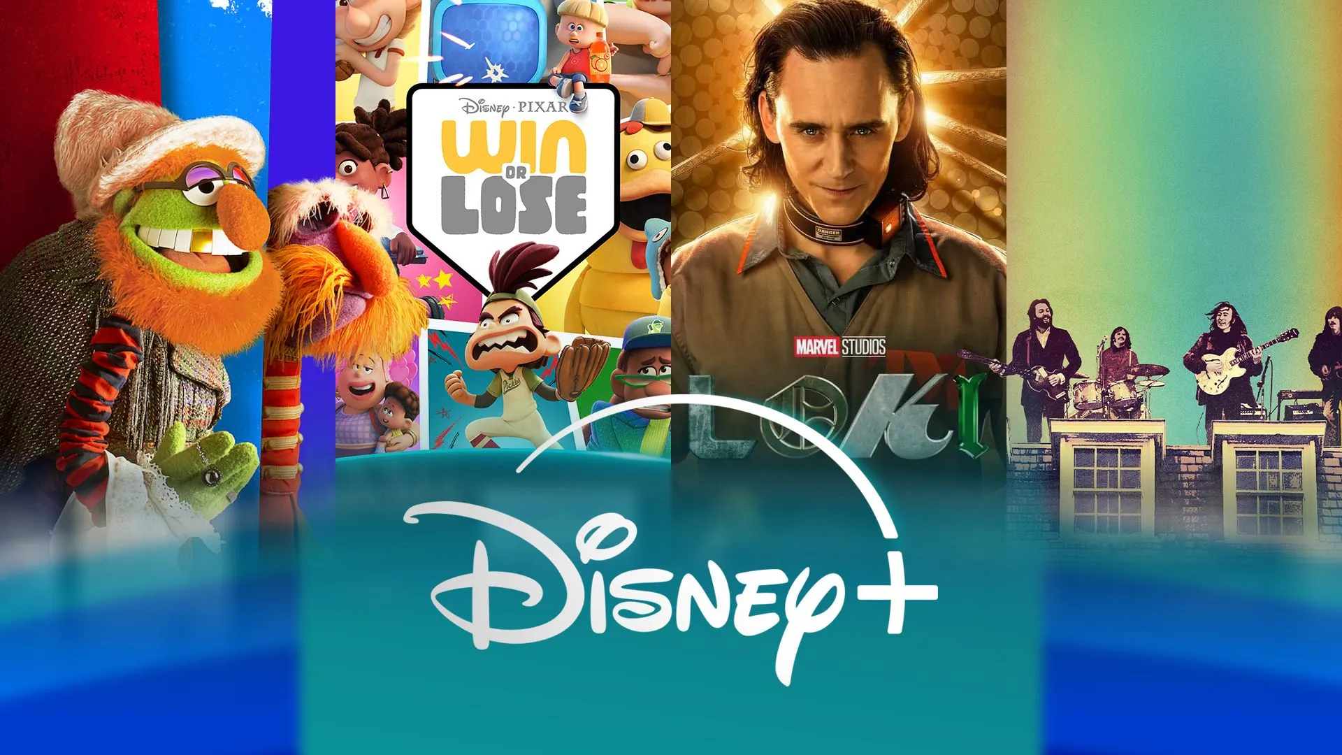 Biểu tượng Disney Plus với hình ảnh các chương trình nổi bật phía sau, minh họa kho tàng giải trí của Disney