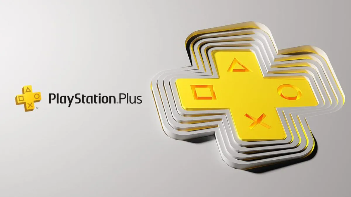 Biểu tượng PlayStation Plus, thể hiện dịch vụ cung cấp game miễn phí và ưu đãi cho người dùng PS4