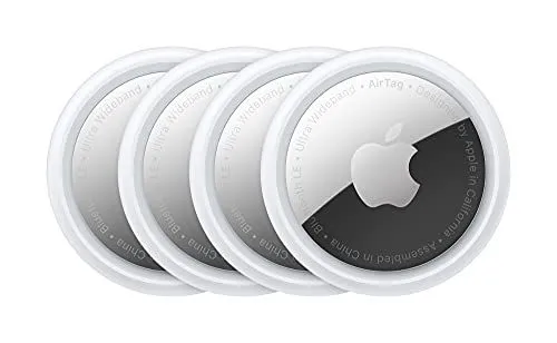 Bộ 4 thiết bị định vị Apple AirTag nhỏ gọn, giúp tìm đồ vật