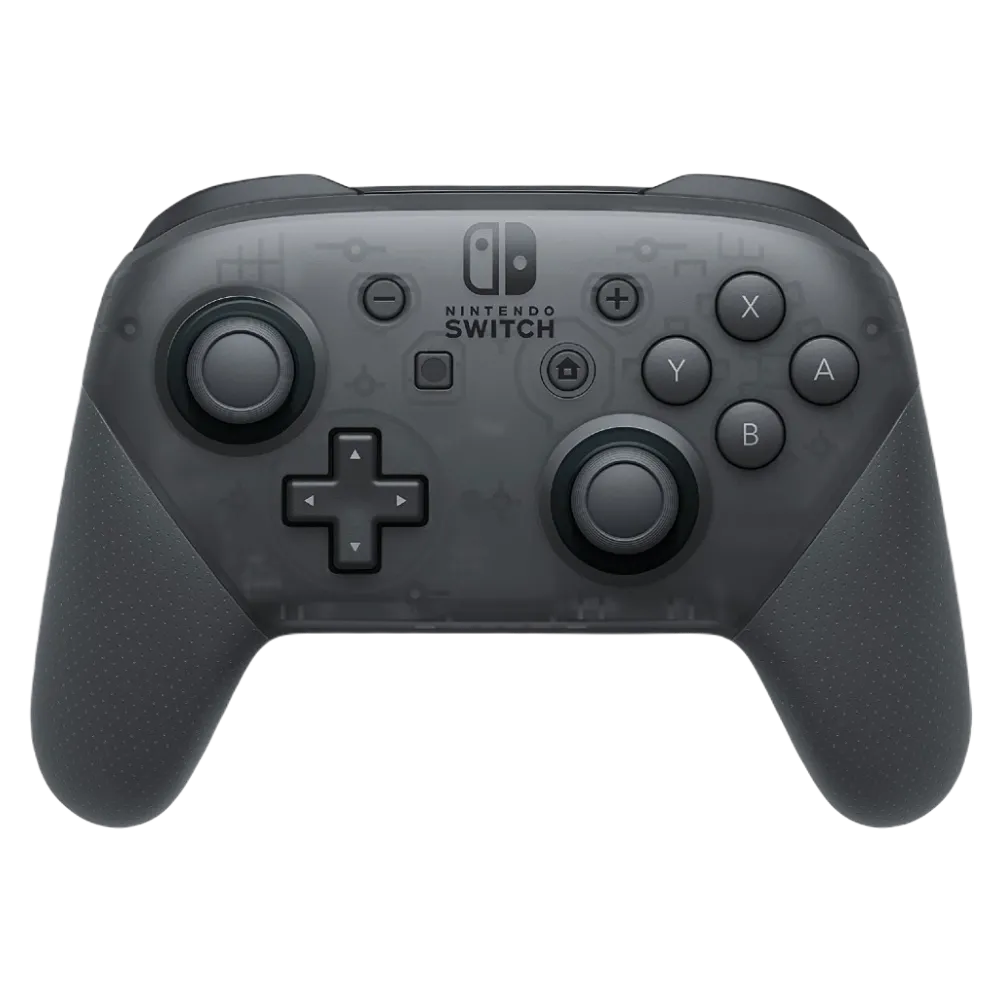 Bộ điều khiển Nintendo Switch Pro Controller màu đen với thiết kế công thái học