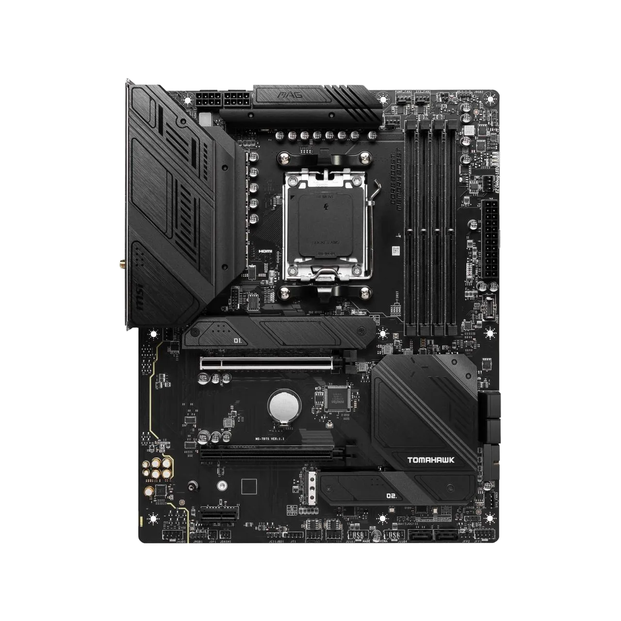 Bo mạch chủ MSI MAG B650 Tomahawk WiFi chơi game với VRM mạnh mẽ và Wi-Fi tích hợp