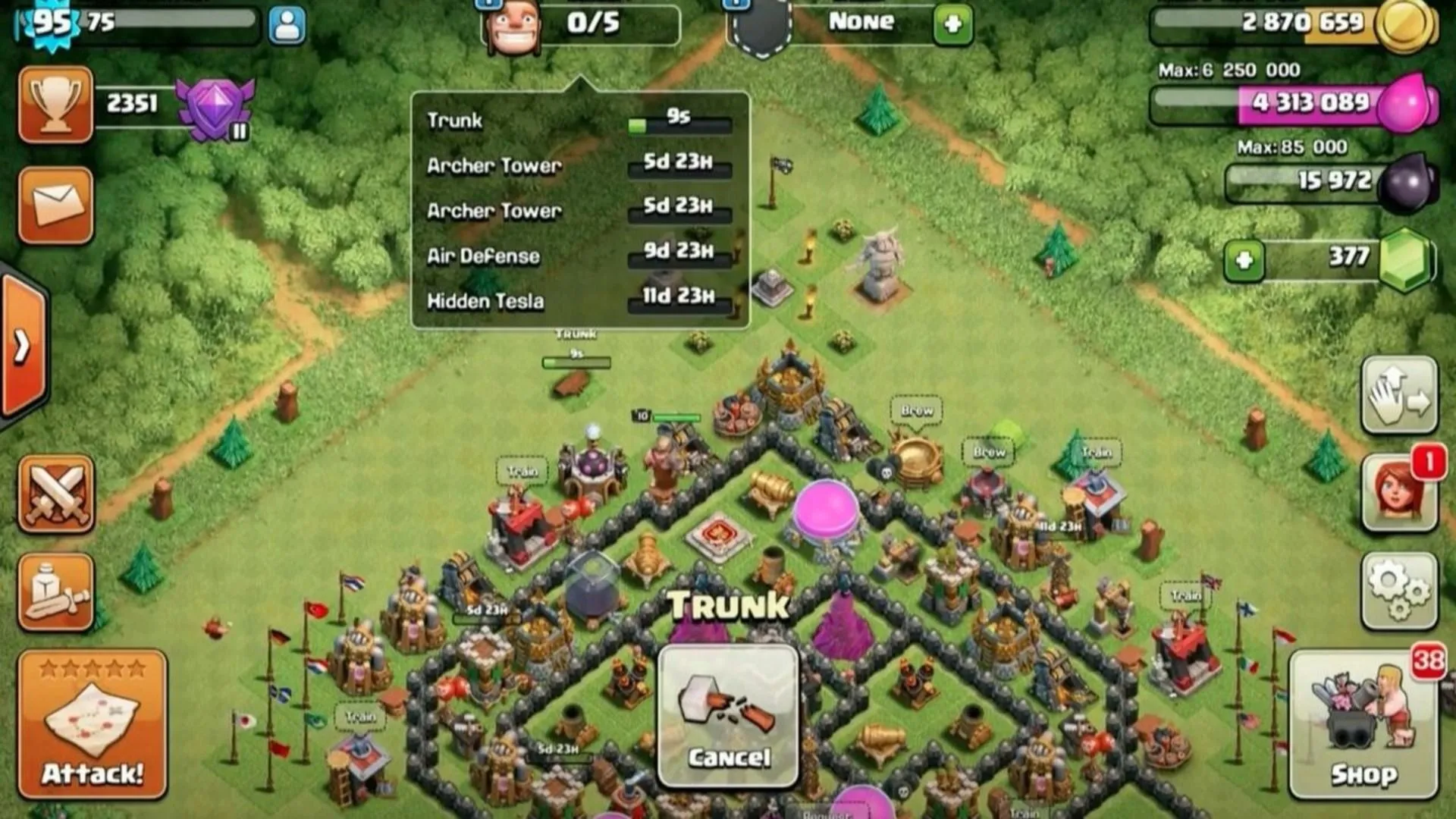 Các cơ chế giới hạn thời gian trong Clash of Clans đang phát huy tác dụng, buộc người chơi phải chờ đợi hoặc chi tiền.