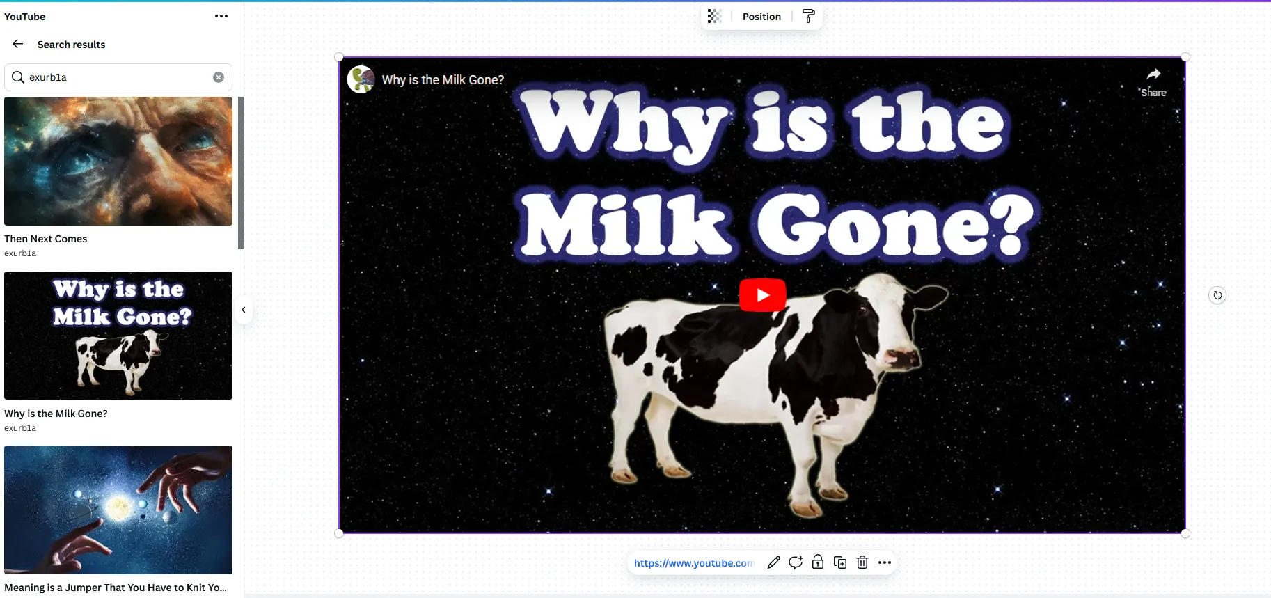 Cách nhúng video YouTube trực tiếp vào dự án thiết kế Canva