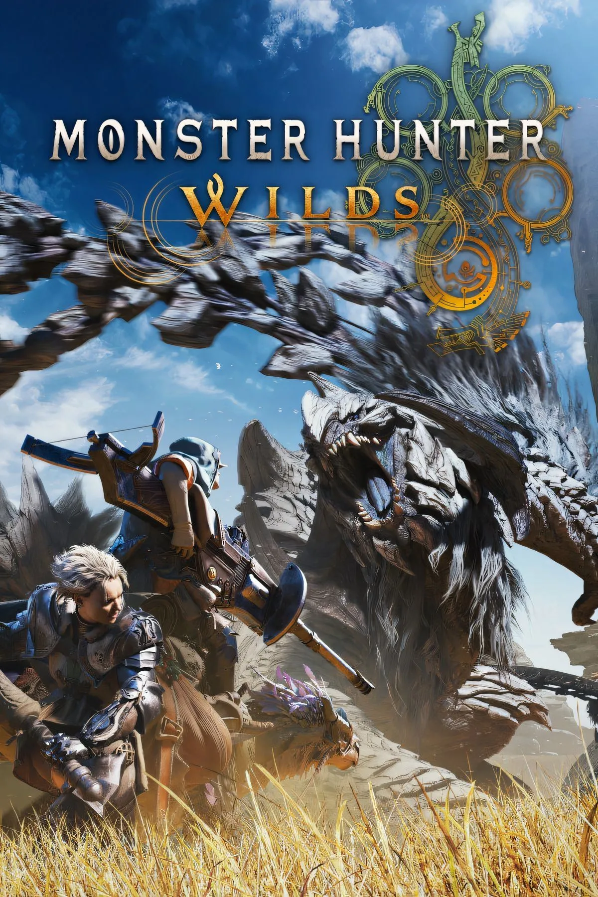 Cảnh chiến đấu hoành tráng giữa thợ săn và quái vật khổng lồ trong Monster Hunter Wilds