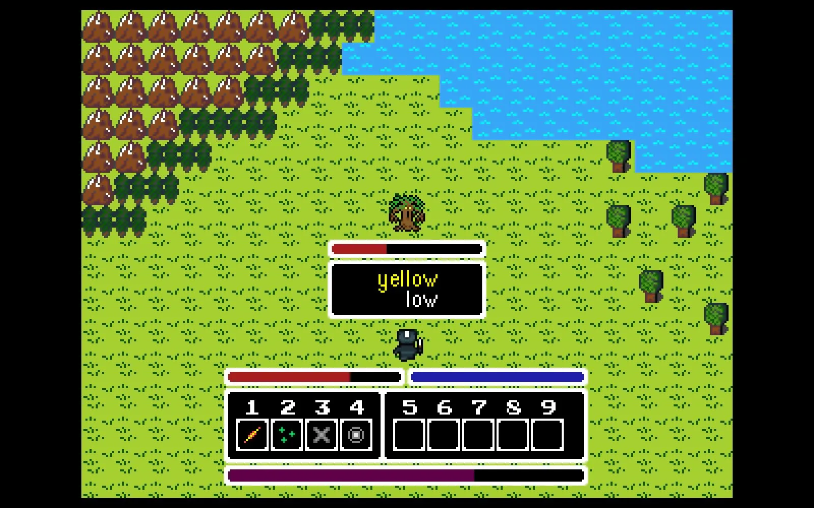 Cảnh chiến đấu RPG hành động trong Secret of Qwerty