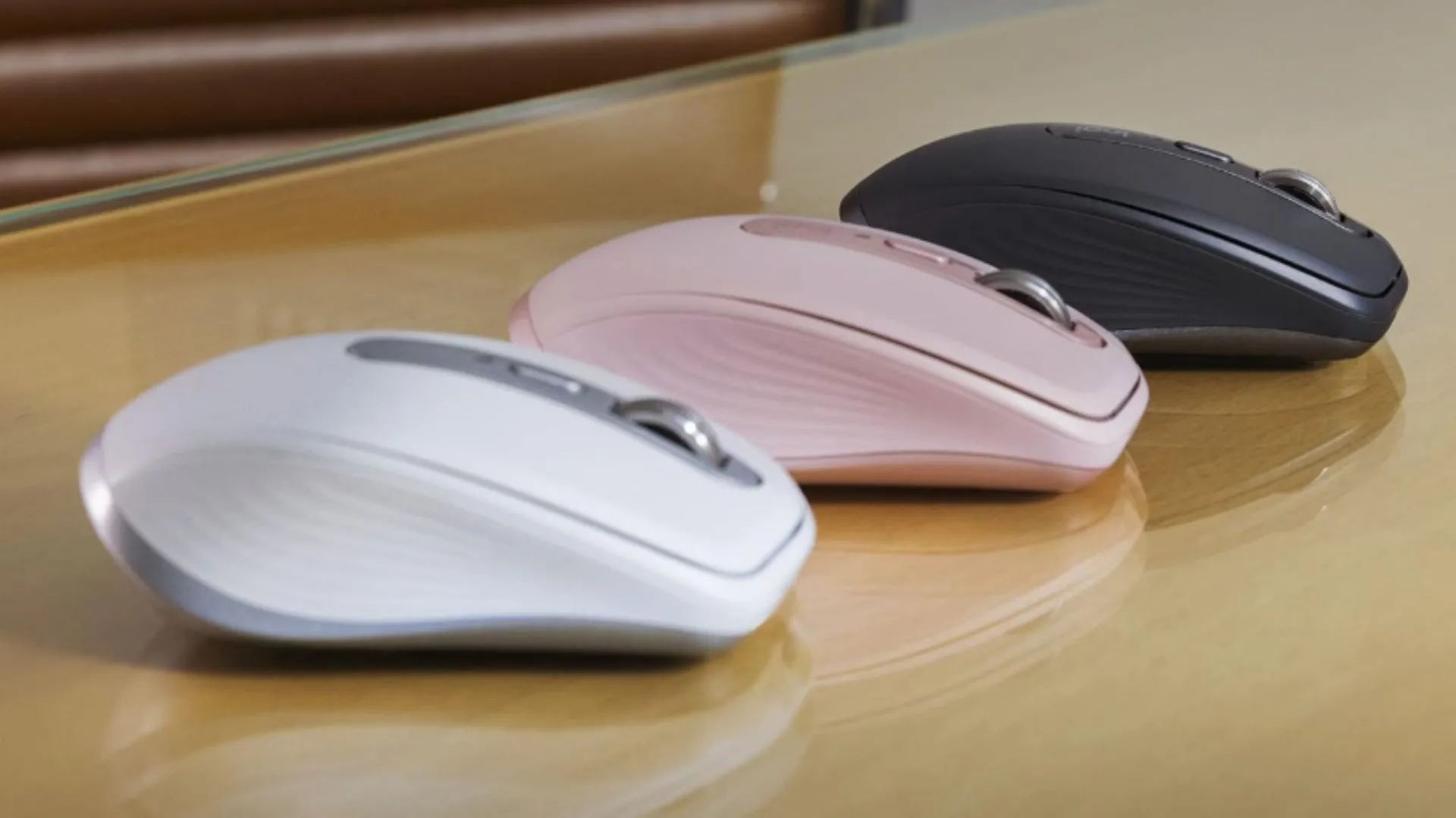 Chuột Logitech MX Anywhere 3S với các màu đen, trắng, hồng, thiết kế nhỏ gọn và độ chính xác cao cho công việc di động