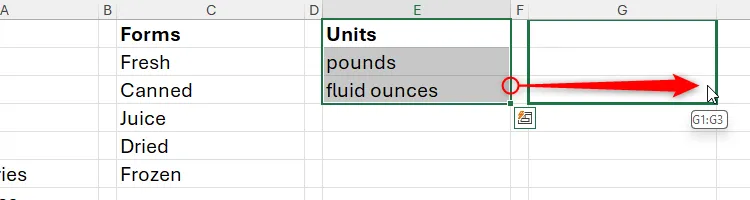Di chuyển các ô trong Excel bằng cách kéo thả chuột