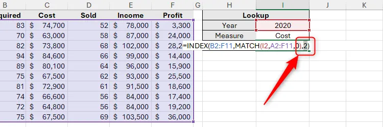 F9 được nhấn sau khi một phần công thức trong Excel được chọn để hiển thị rằng nó tạo ra kết quả mong đợi.