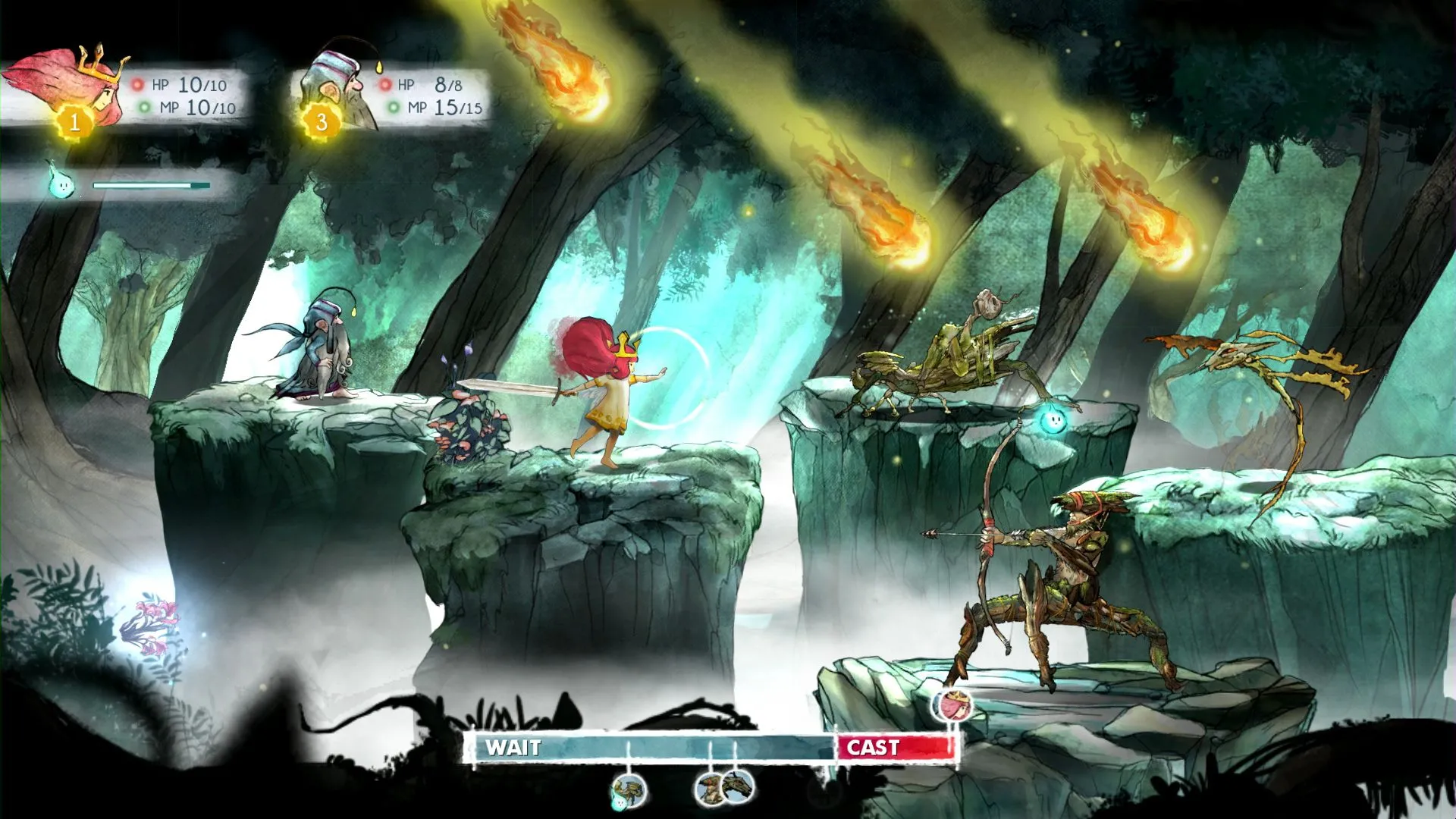Gameplay đầy màu sắc của Child of Light, một game nhập vai theo lượt indie