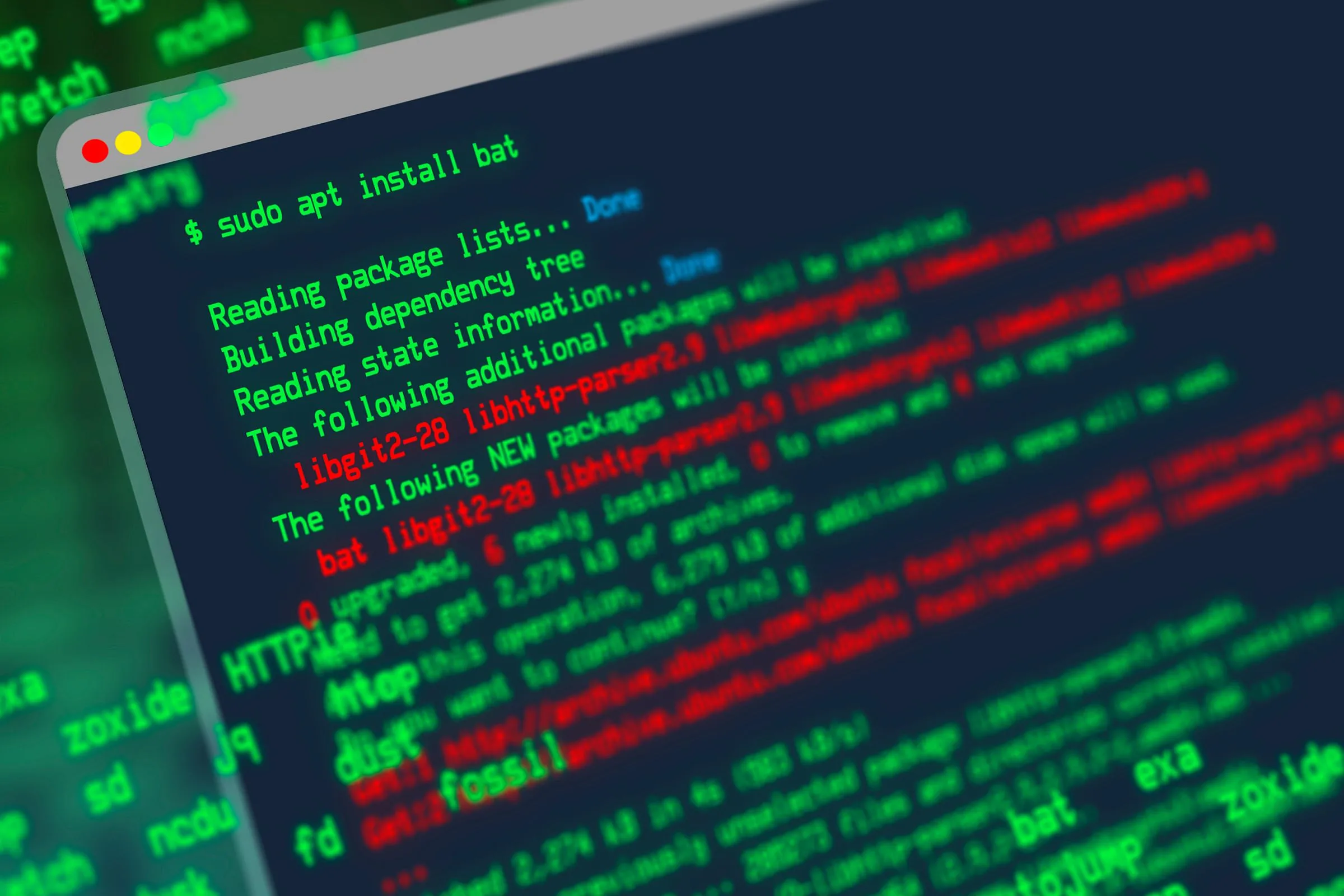 Giao diện dòng lệnh Linux đang hiển thị các lệnh được thực thi