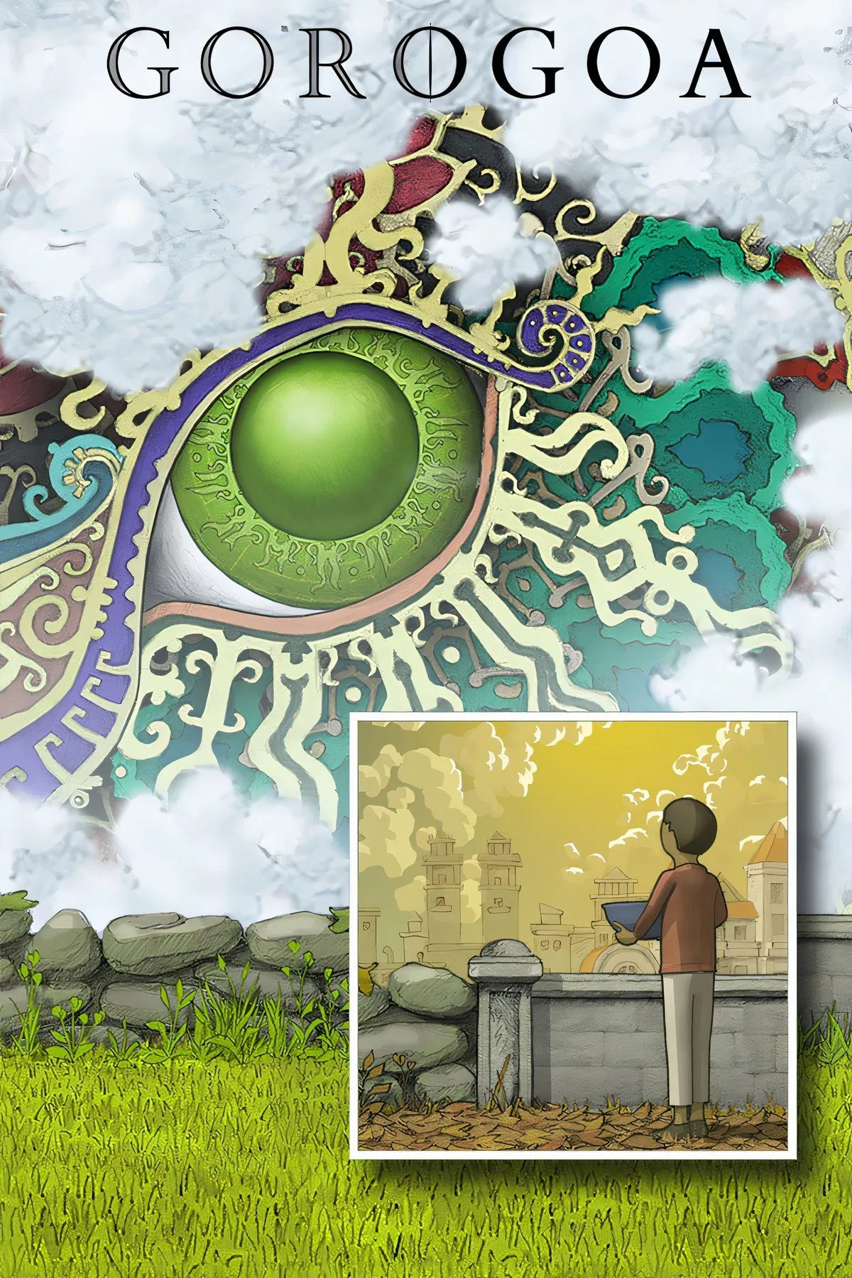 Giao diện game giải đố Gorogoa với các panel hình ảnh nghệ thuật kết nối độc đáo