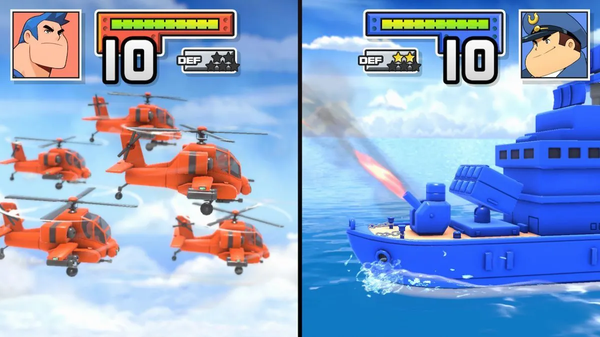 Giao diện lựa chọn nhiệm vụ trong Advance Wars 1+2 Re-Boot Camp