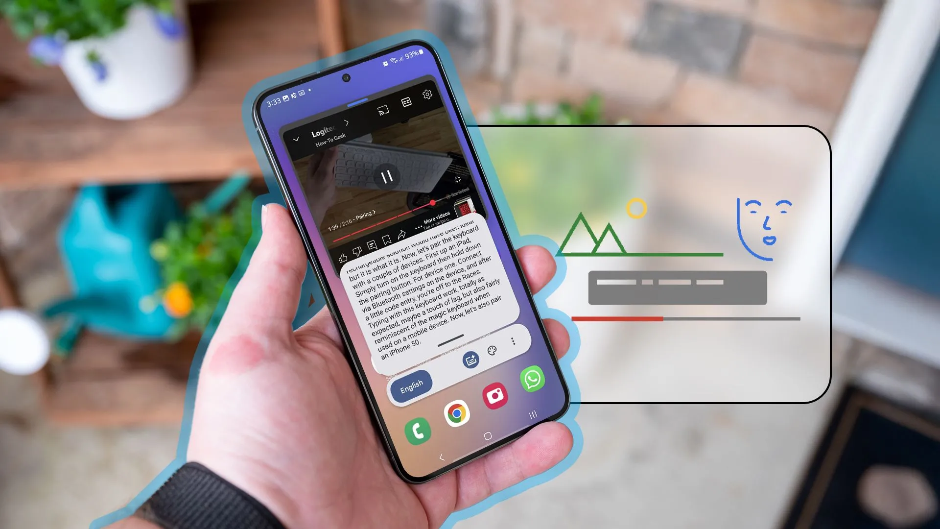 Giao diện One UI 7 trên Samsung Galaxy S25 Edge với các tính năng Galaxy AI tiên tiến, hỗ trợ phụ đề trực tiếp.