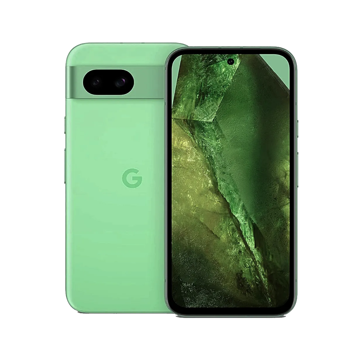 Hình ảnh mặt trước Google Pixel 8a với màn hình OLED 120Hz