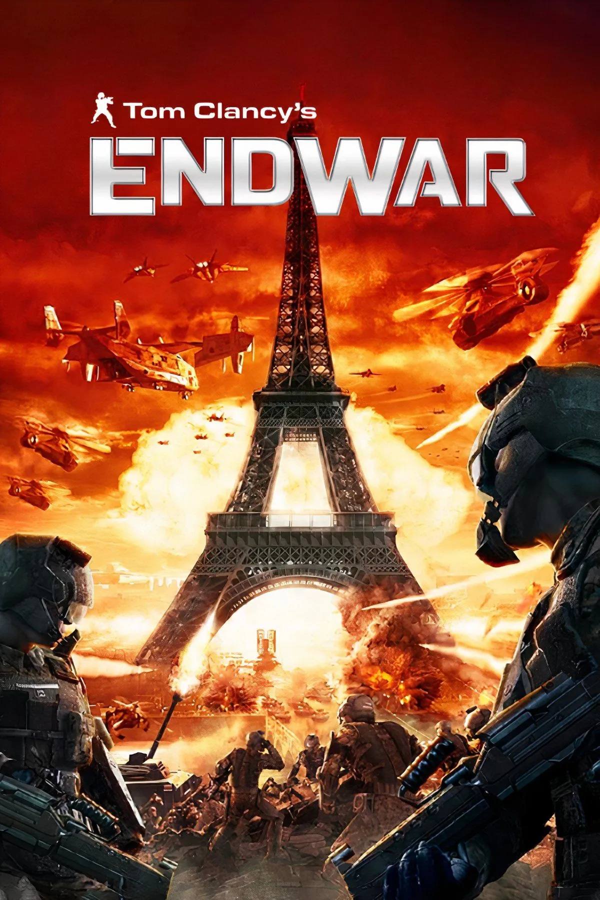Hình ảnh một trận chiến với xe tăng và trực thăng trong game Tom Clancy's EndWar