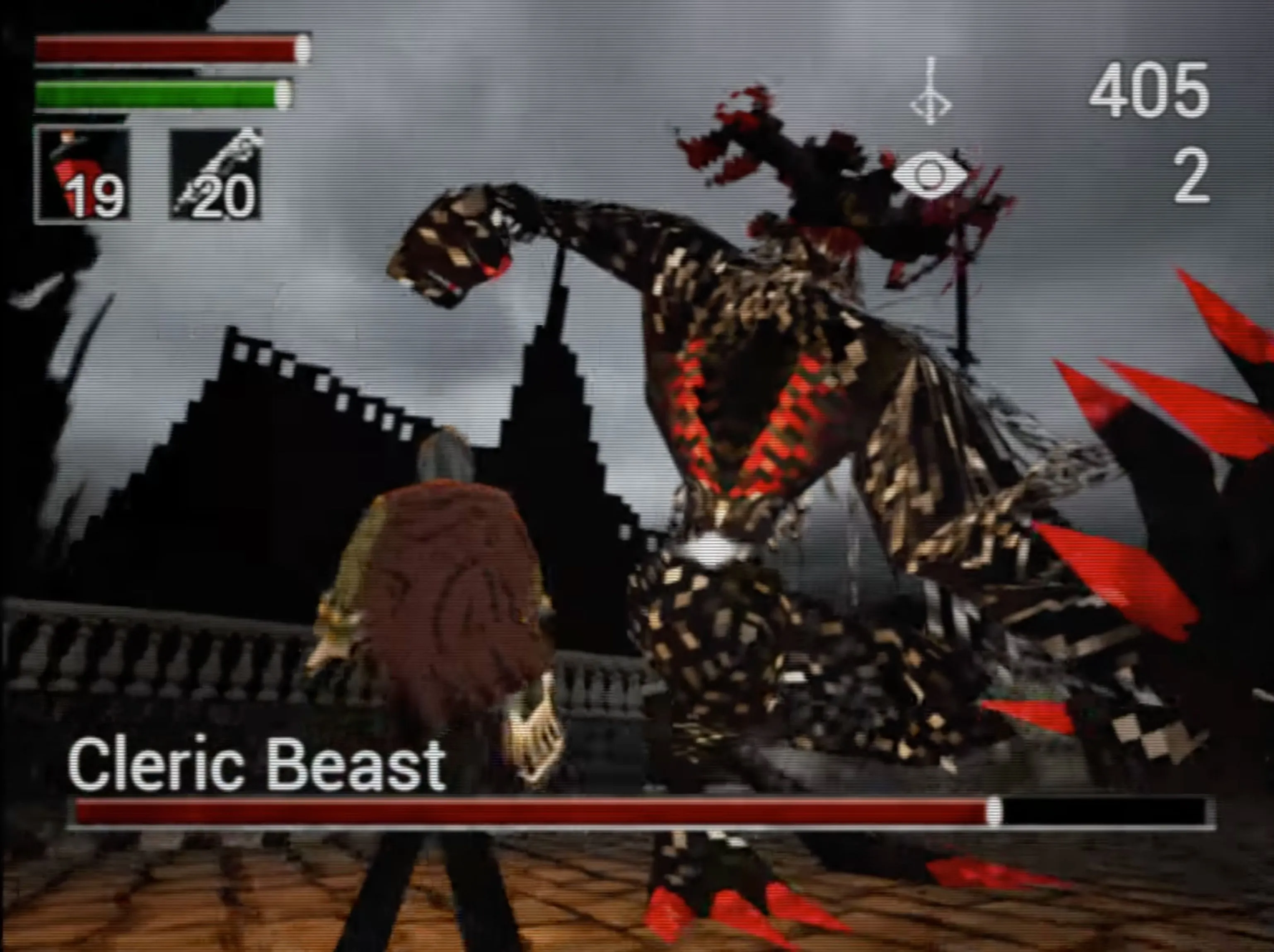 Hình ảnh phiên bản demake của Bloodborne gợi nhớ đồ họa PlayStation 1