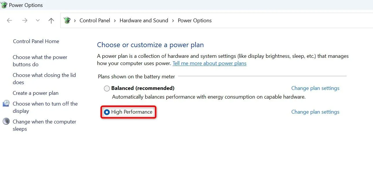Kích hoạt gói năng lượng &quot;Hiệu suất cao&quot; để Windows 11 tối ưu sức mạnh phần cứng