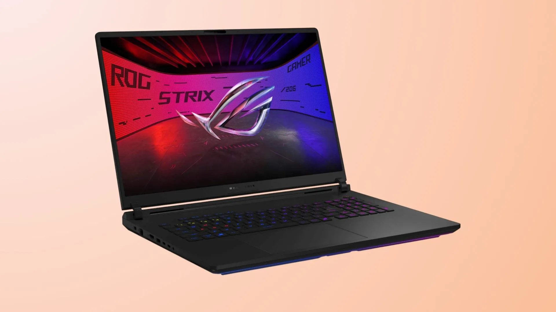 Laptop ASUS ROG Strix SCAR 18 (2025) với màn hình lớn 18 inch, mang lại trải nghiệm chơi game nhập vai và hiệu năng đỉnh cao.