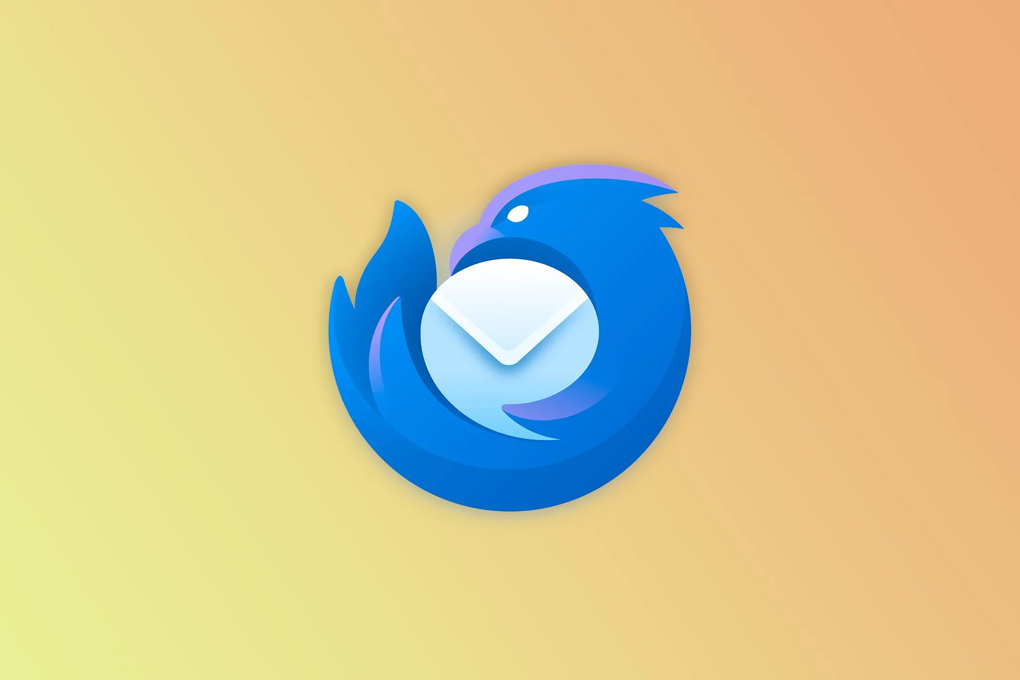 Logo Mozilla Thunderbird trên màn hình