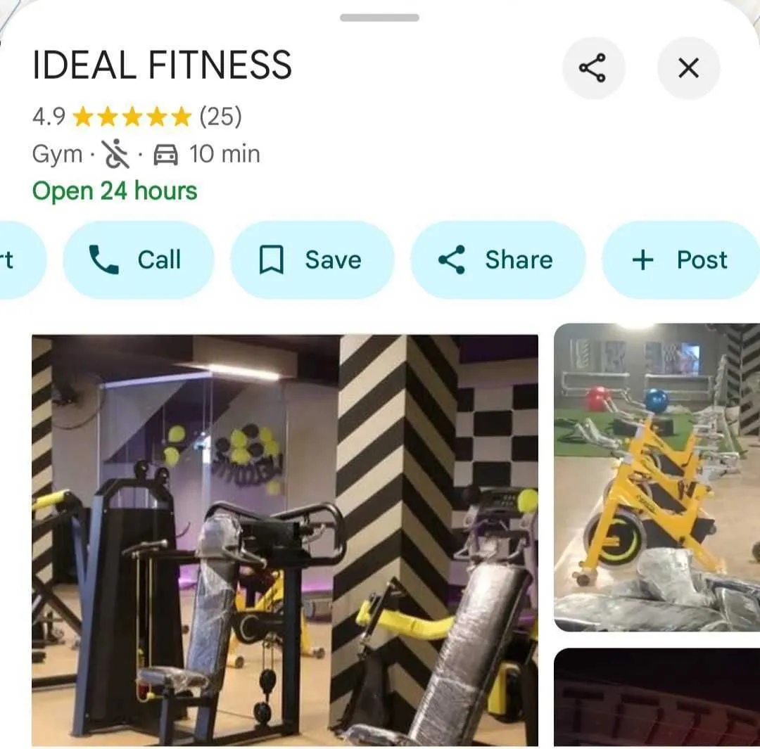 Lưu địa điểm tập gym vào danh sách trên ứng dụng Google Maps.