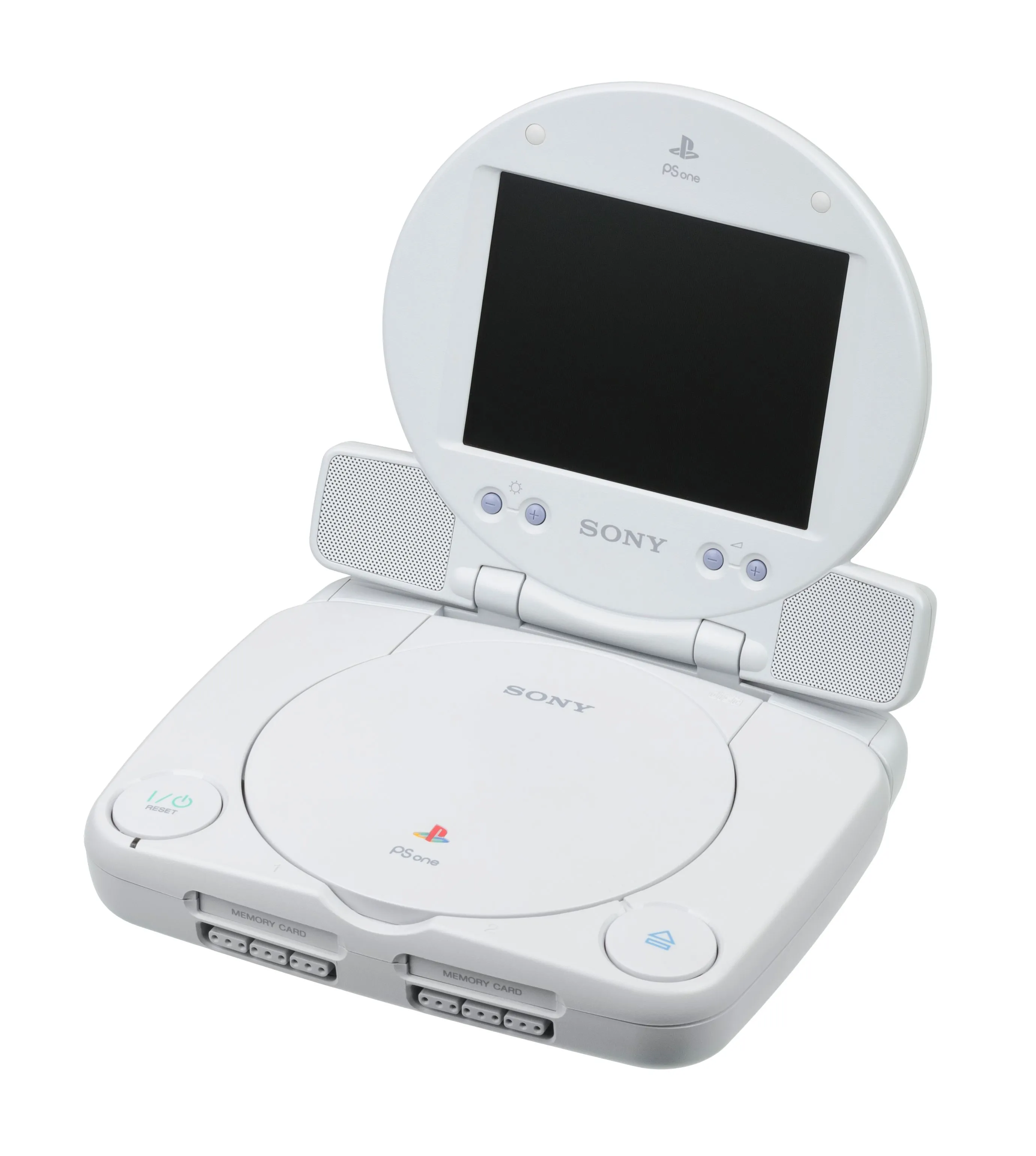Máy chơi game Sony PSone cùng phụ kiện màn hình gắn ngoài chính hãng, biến PSone thành hệ máy di động
