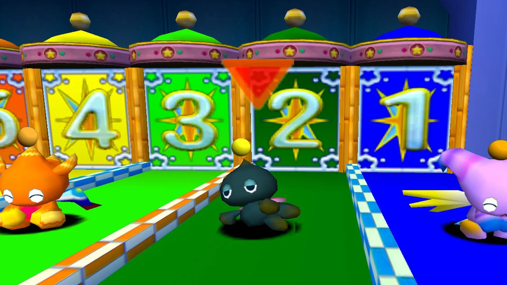 Một Chao đang thư giãn trước cuộc đua trong Sonic Adventure.